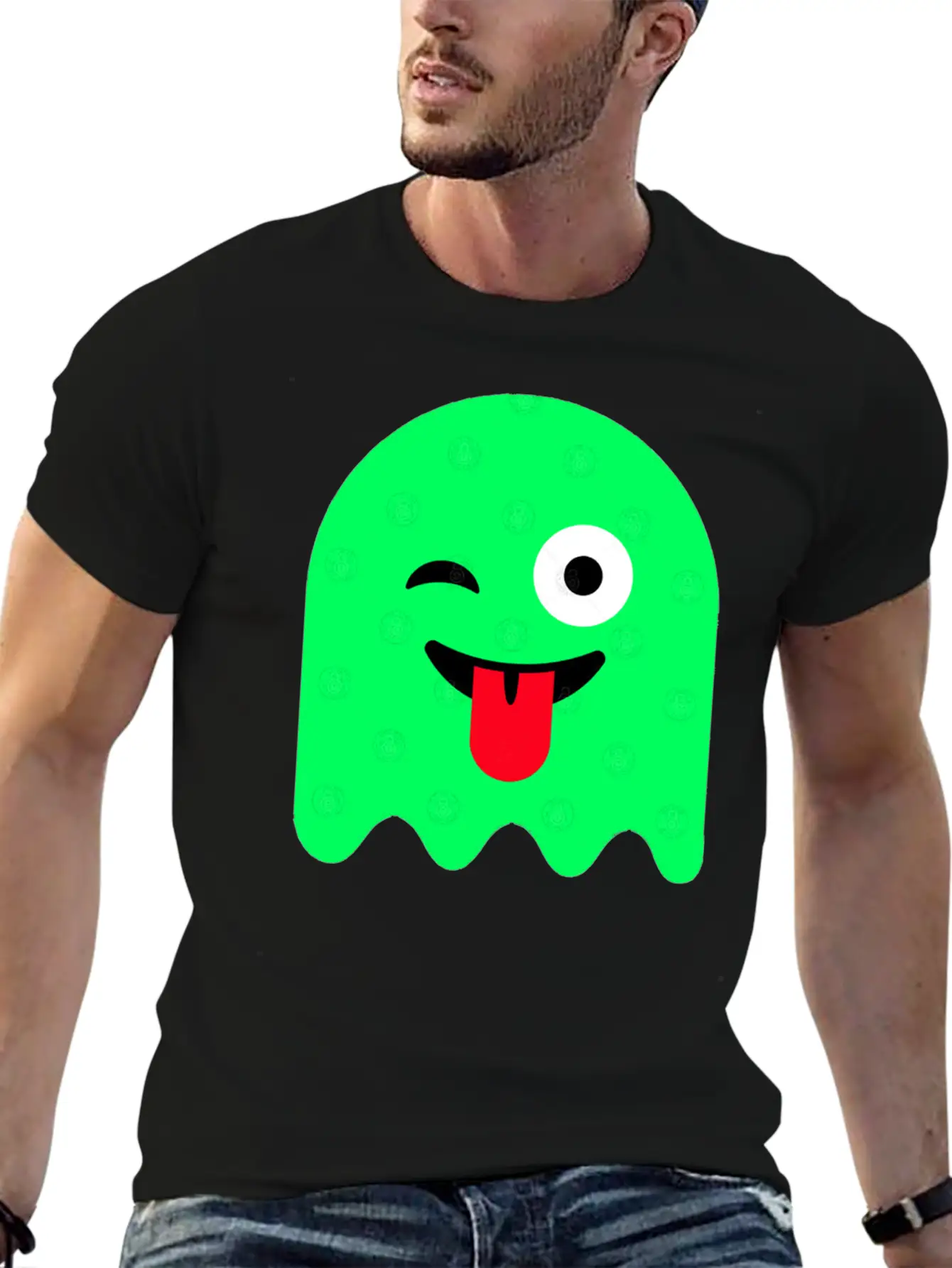 Ghost Green Glow Breathable Soft Cotton T-Shirt – Timeless Casual Look