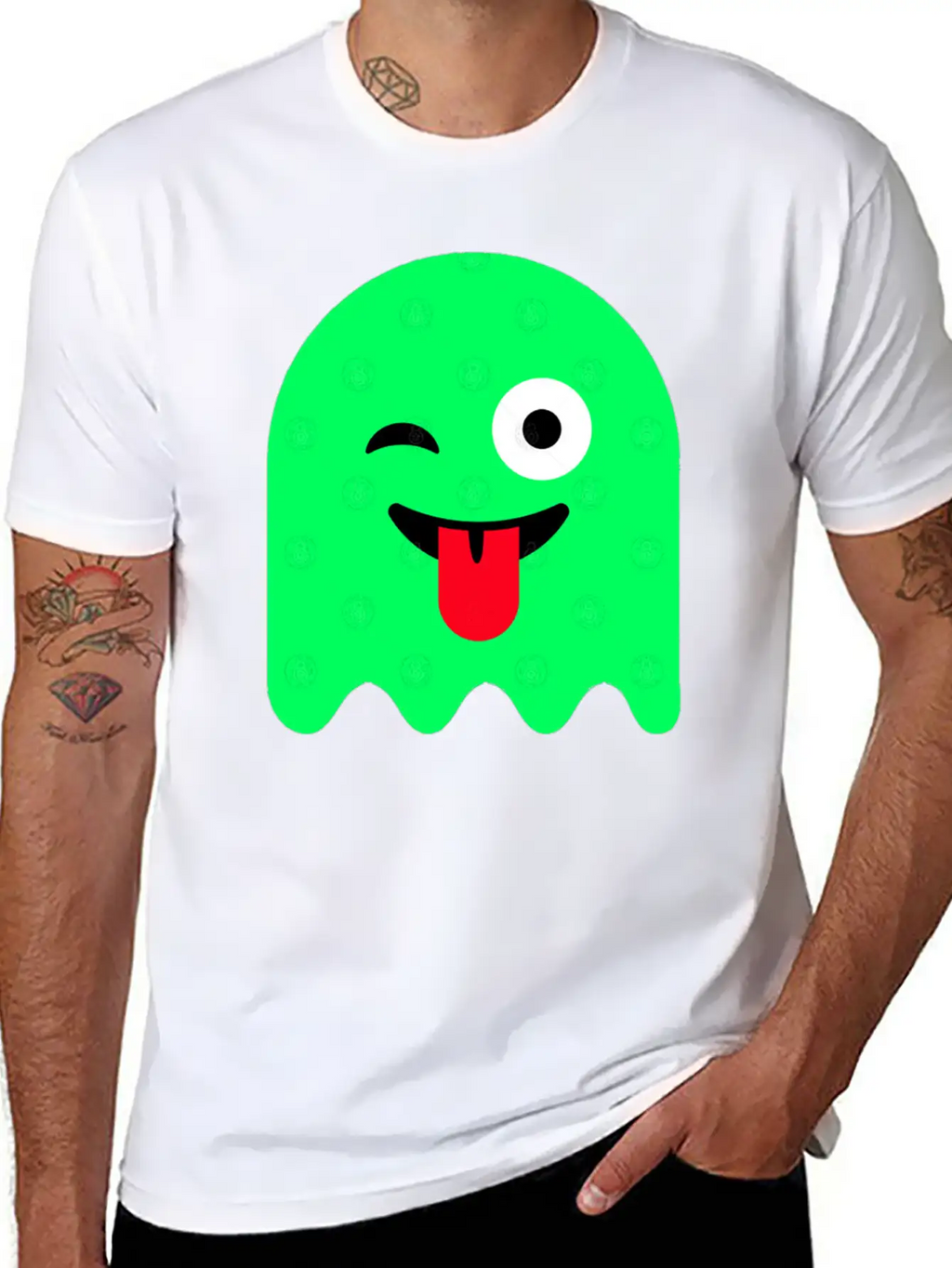 Ghost Green Glow Breathable Soft Cotton T-Shirt – Timeless Casual Look