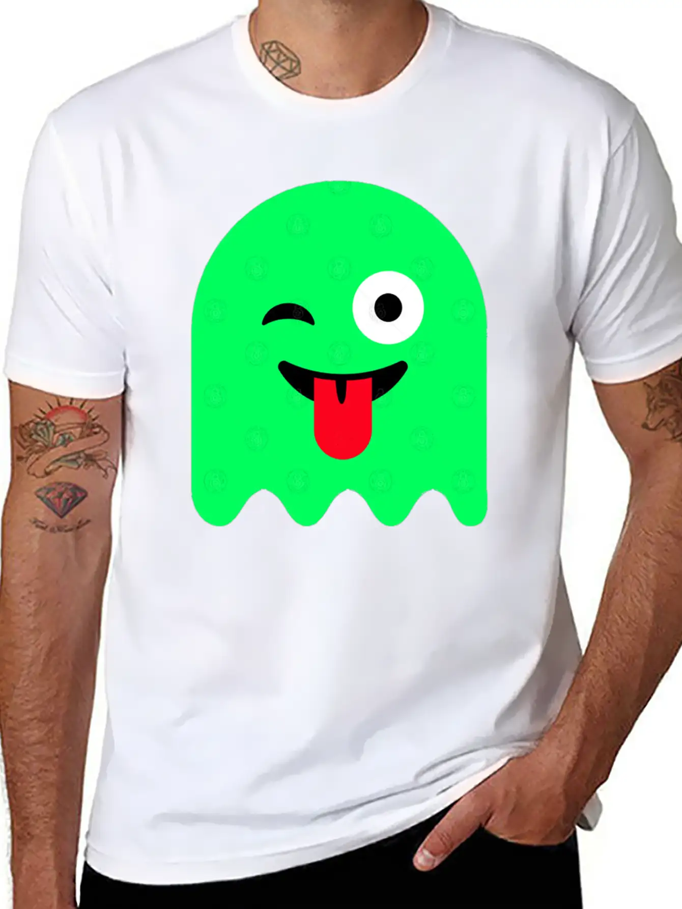 Ghost Green Glow Breathable Soft Cotton T-Shirt – Timeless Casual Look