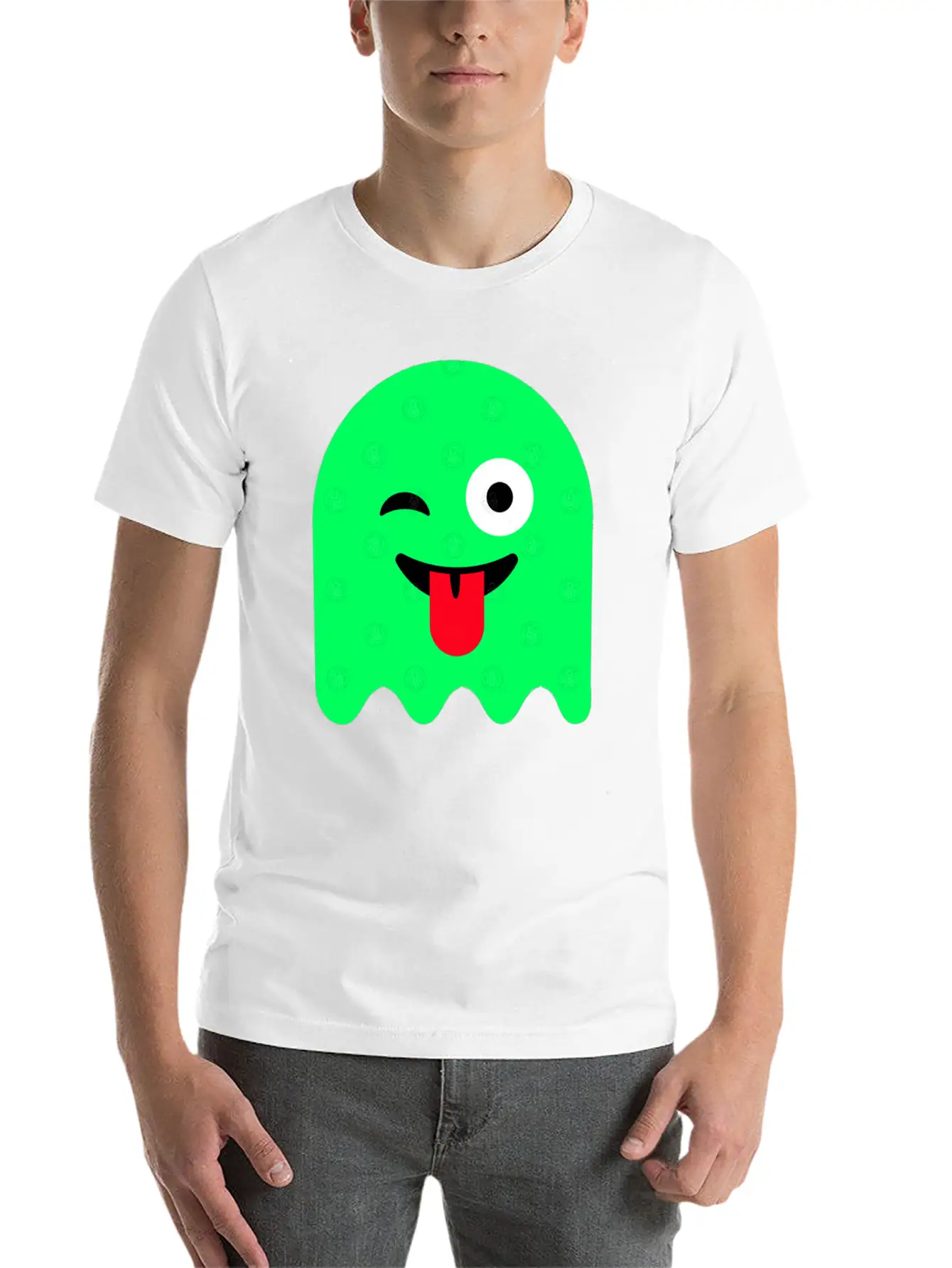 Ghost Green Glow Breathable Soft Cotton T-Shirt – Timeless Casual Look