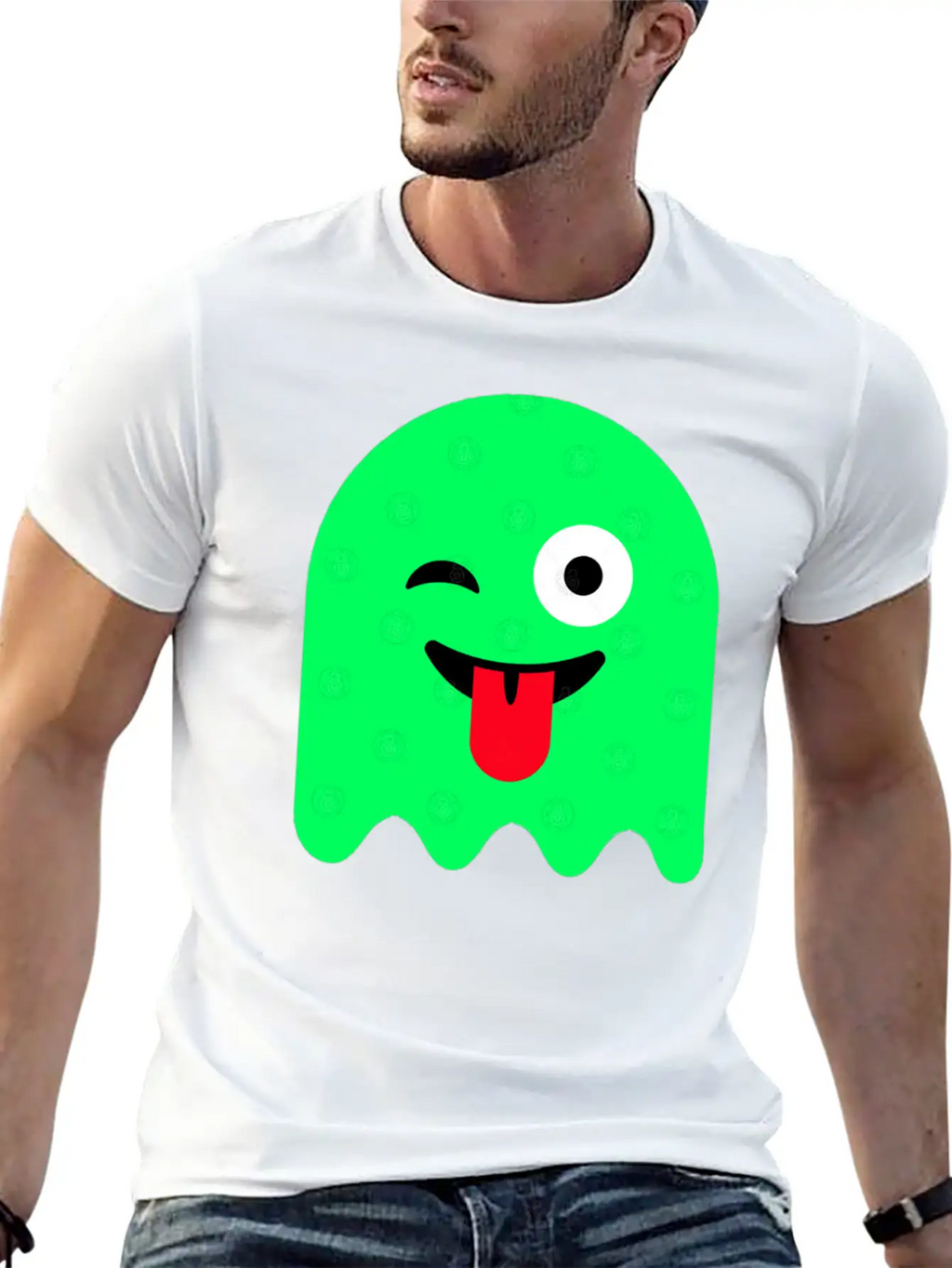 Ghost Green Glow Breathable Soft Cotton T-Shirt – Timeless Casual Look