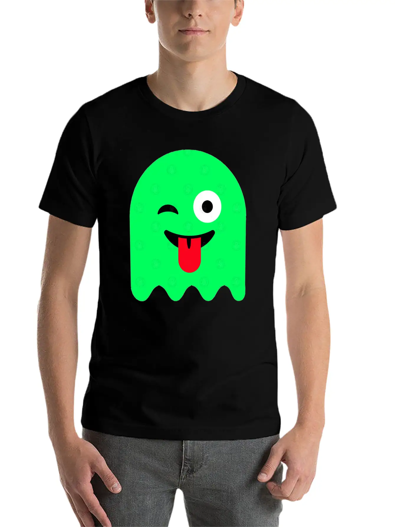 Ghost Green Glow Breathable Soft Cotton T-Shirt – Timeless Casual Look