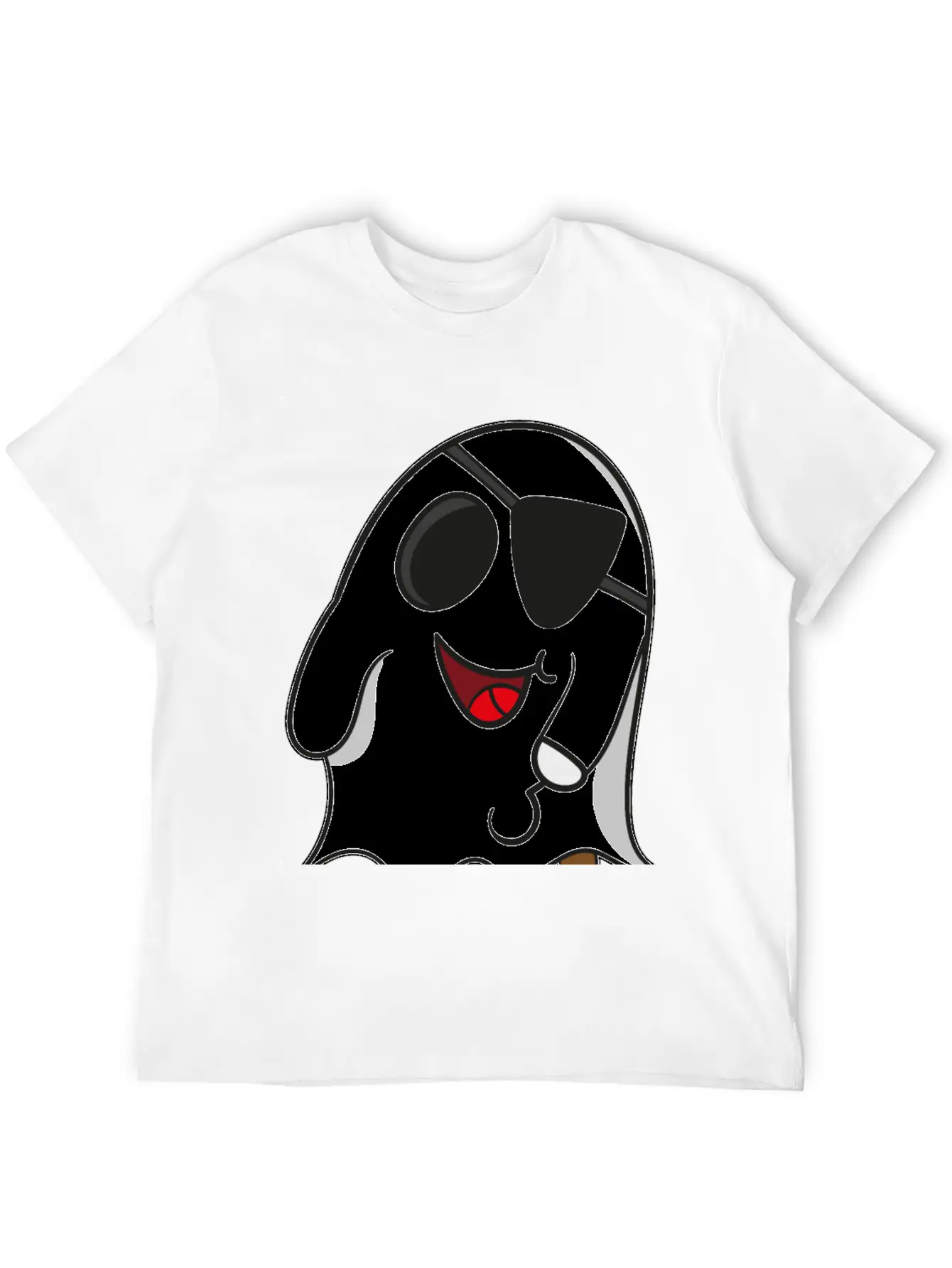Ghost Pirate On Halloween For Kids Essential Cotton Tee For Daily Outfits – Unisex Style