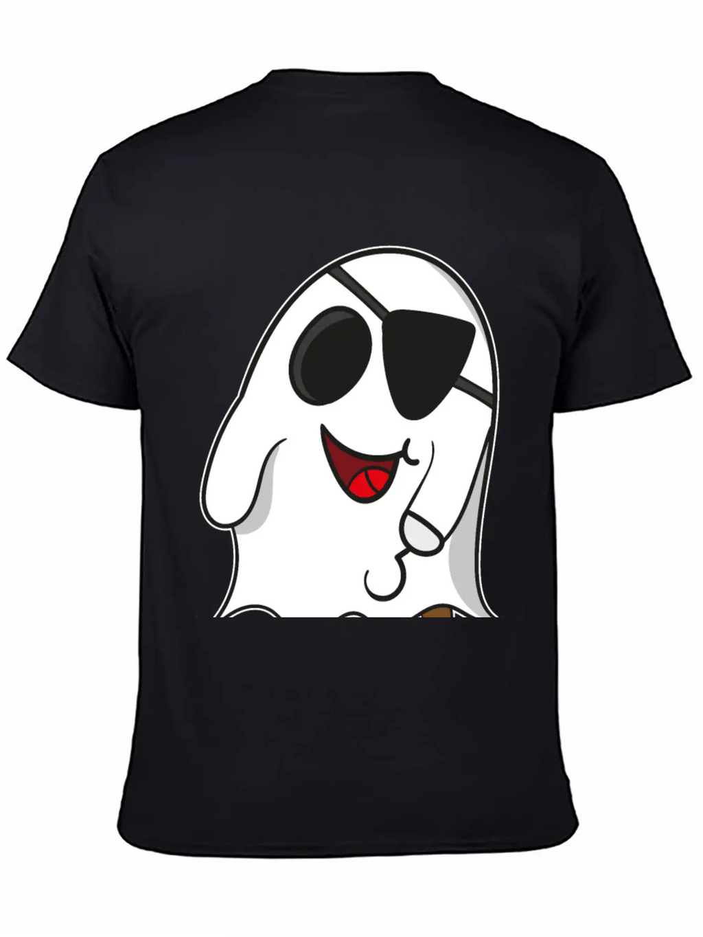 Ghost Pirate On Halloween For Kids Essential Cotton Tee For Daily Outfits – Unisex Style