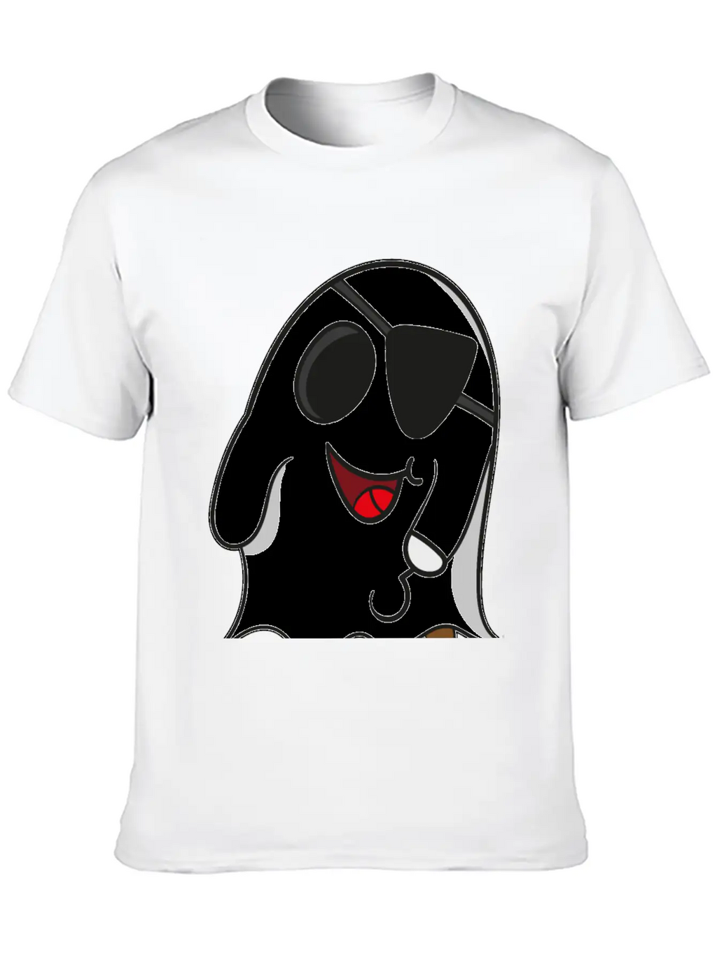 Ghost Pirate On Halloween For Kids Essential Cotton Tee For Daily Outfits – Unisex Style