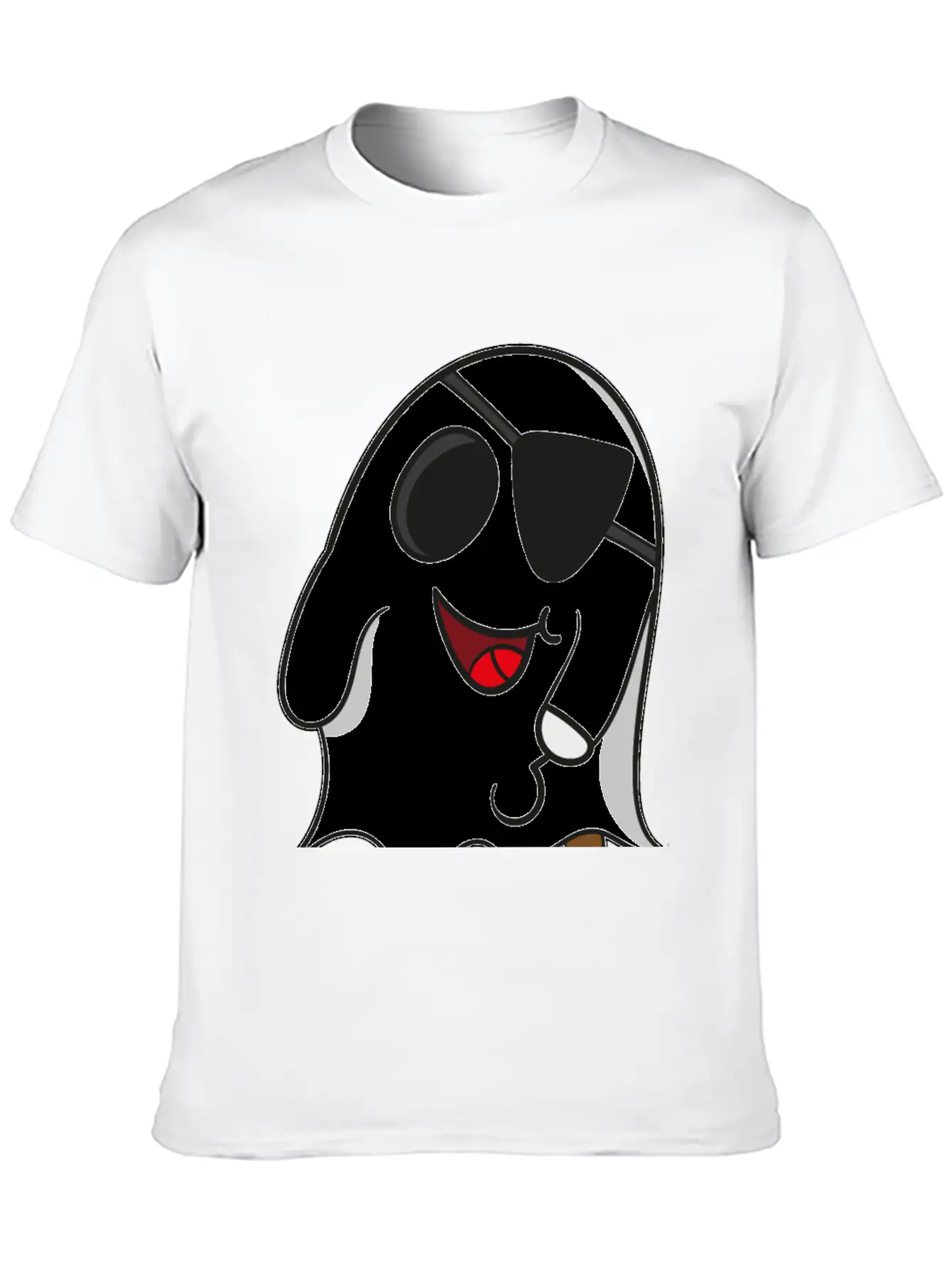 Ghost Pirate On Halloween For Kids Essential Cotton Tee For Daily Outfits – Unisex Style