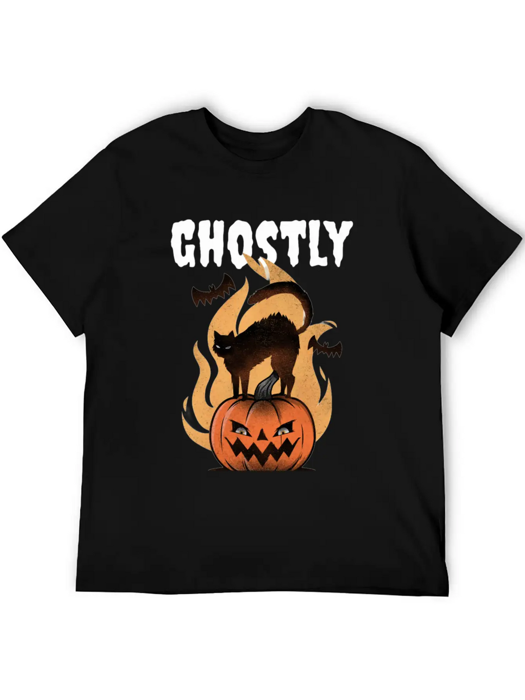 Ghostly T-Shirt Featuring A Halloween Pumpkin Unisex Casual T-Shirt – Clean Design For Daily Comfort