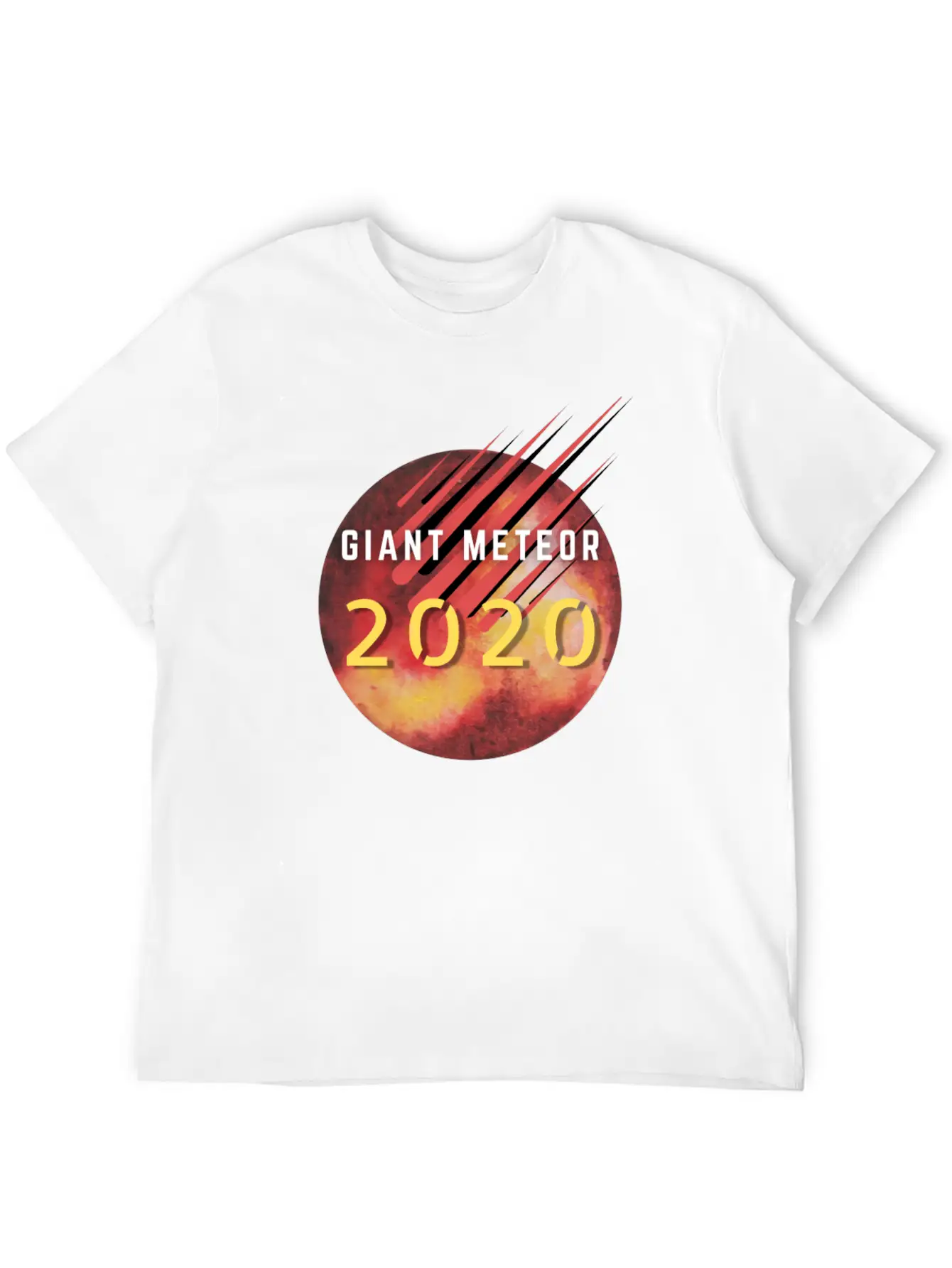 Giant Meteor 2020 Unisex Short Sleeve Soft Cotton T-Shirt – Casual Everyday Wear