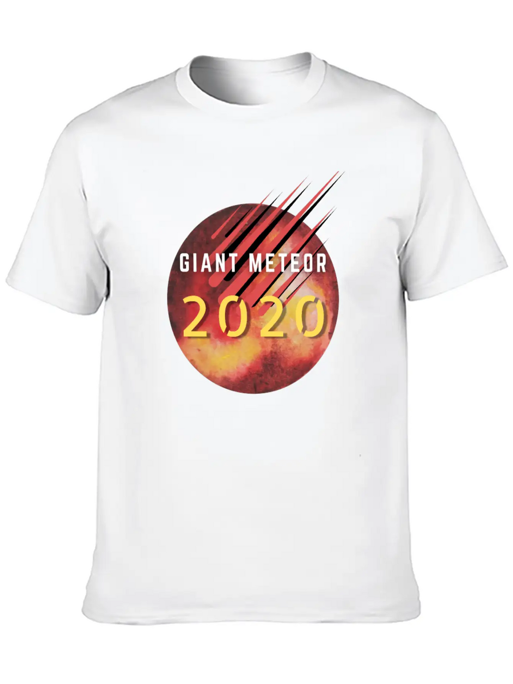 Giant Meteor 2020 Unisex Short Sleeve Soft Cotton T-Shirt – Casual Everyday Wear