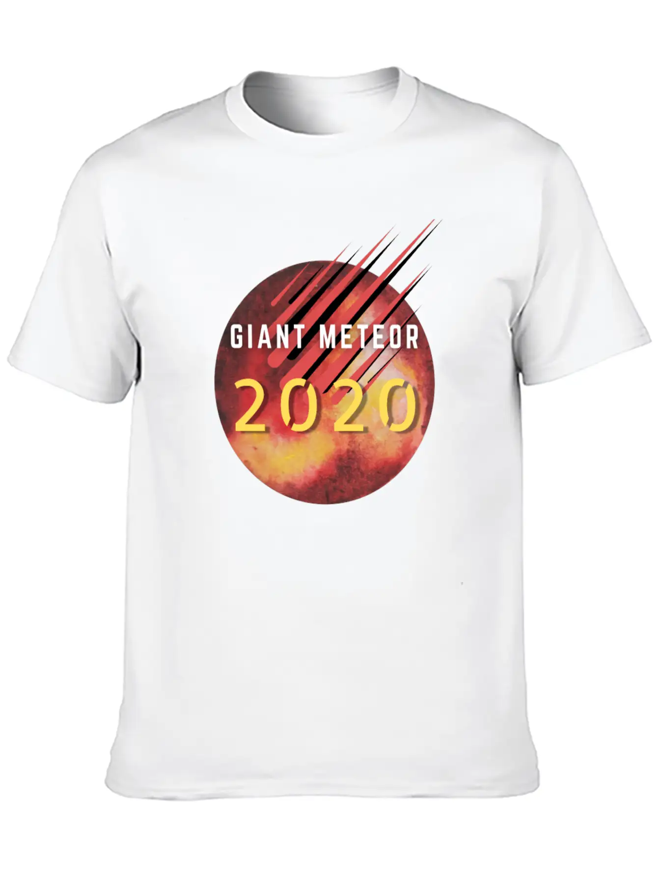 Giant Meteor 2020 Unisex Short Sleeve Soft Cotton T-Shirt – Casual Everyday Wear