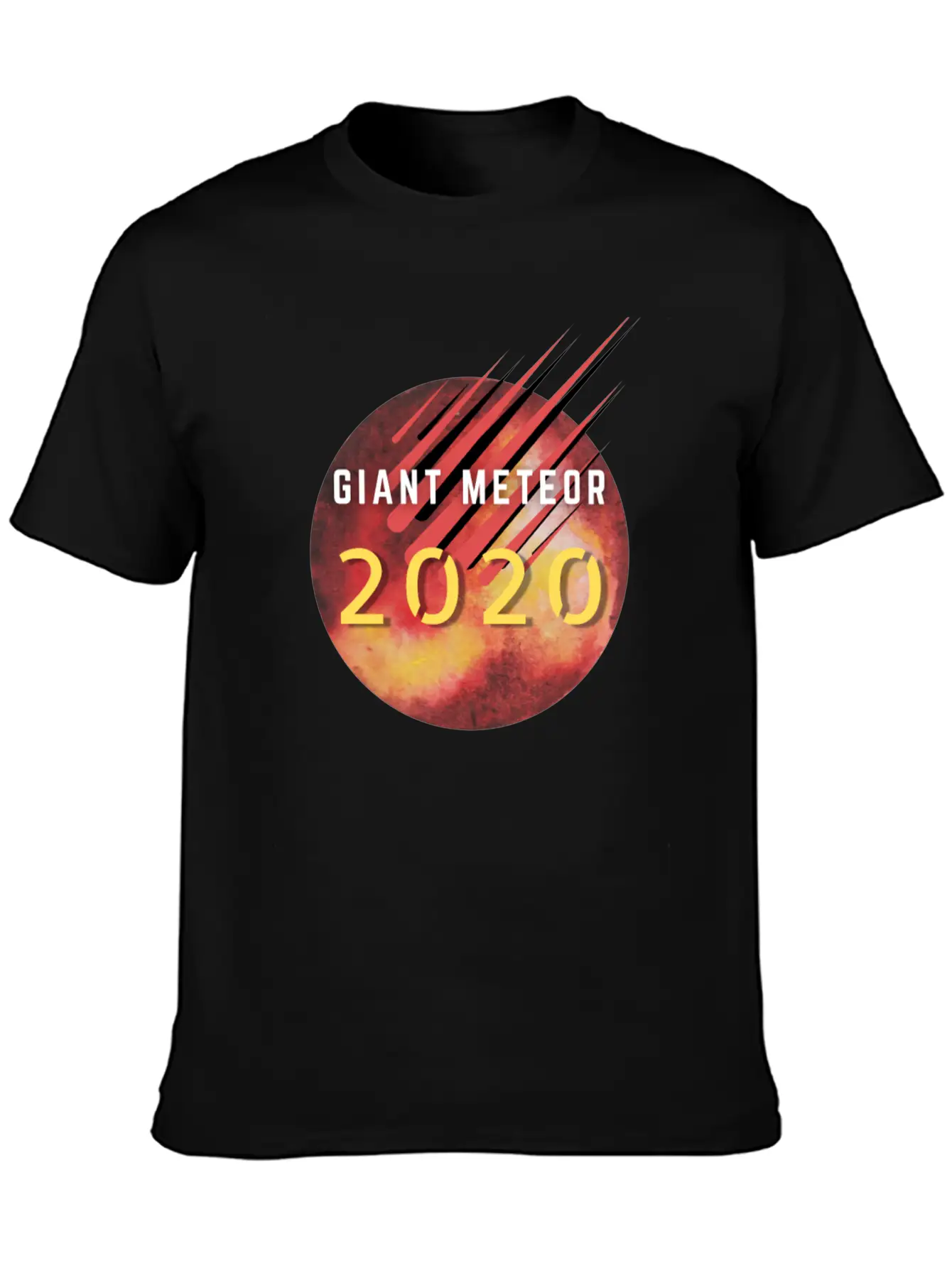 Giant Meteor 2020 Unisex Short Sleeve Soft Cotton T-Shirt – Casual Everyday Wear