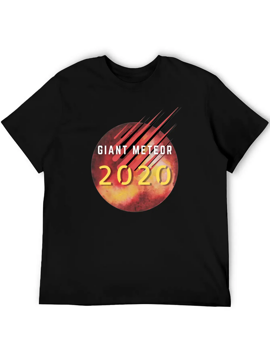 Giant Meteor 2020 Unisex Short Sleeve Soft Cotton T-Shirt – Casual Everyday Wear