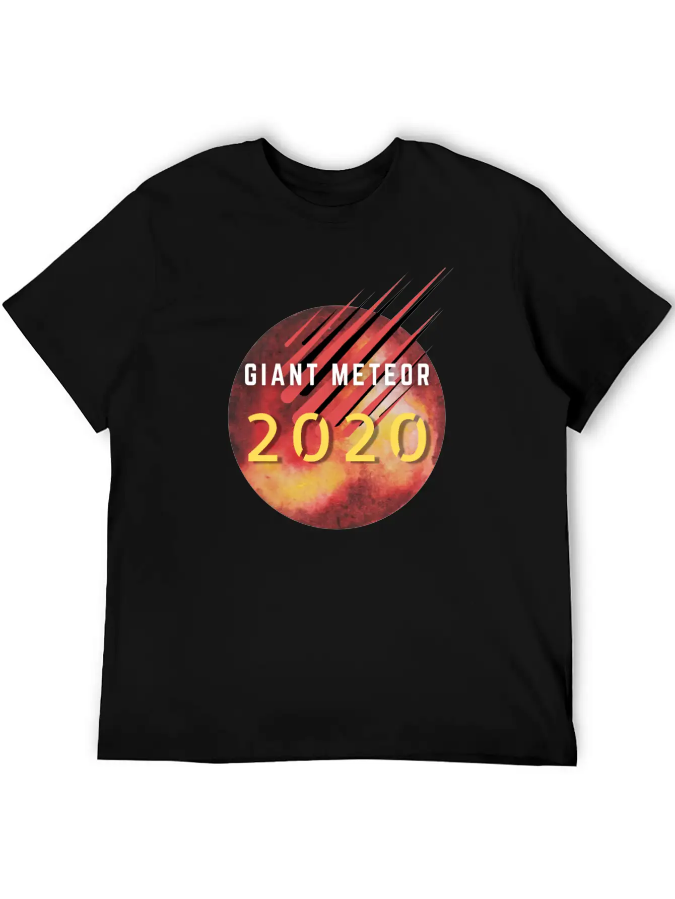 Giant Meteor 2020 Unisex Short Sleeve Soft Cotton T-Shirt – Casual Everyday Wear