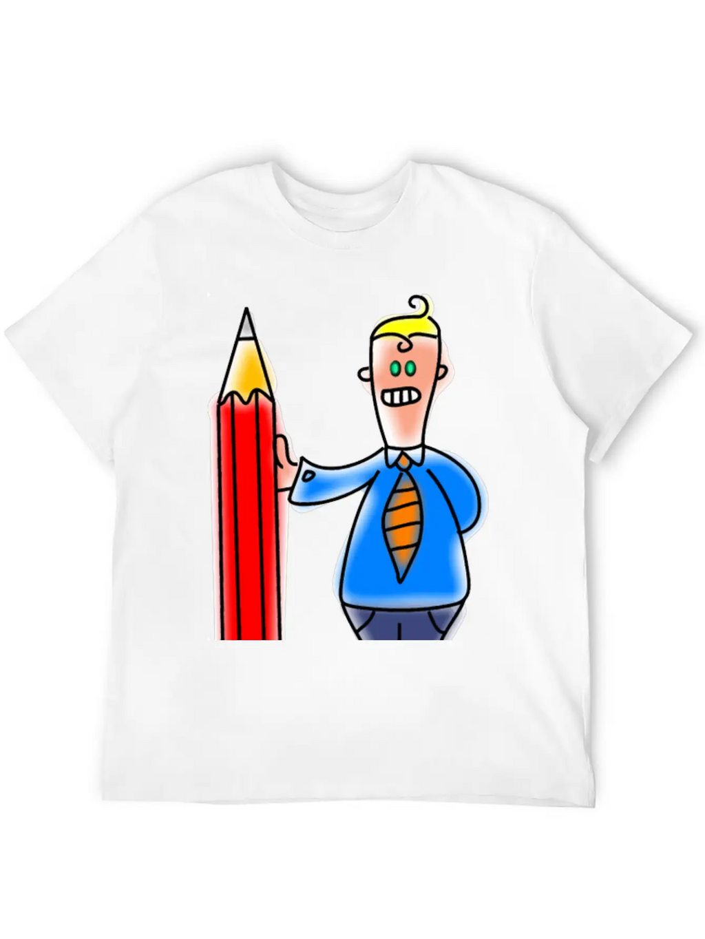 Giant Pencil Man Unisex Casual T-Shirt – Clean Design For Daily Comfort