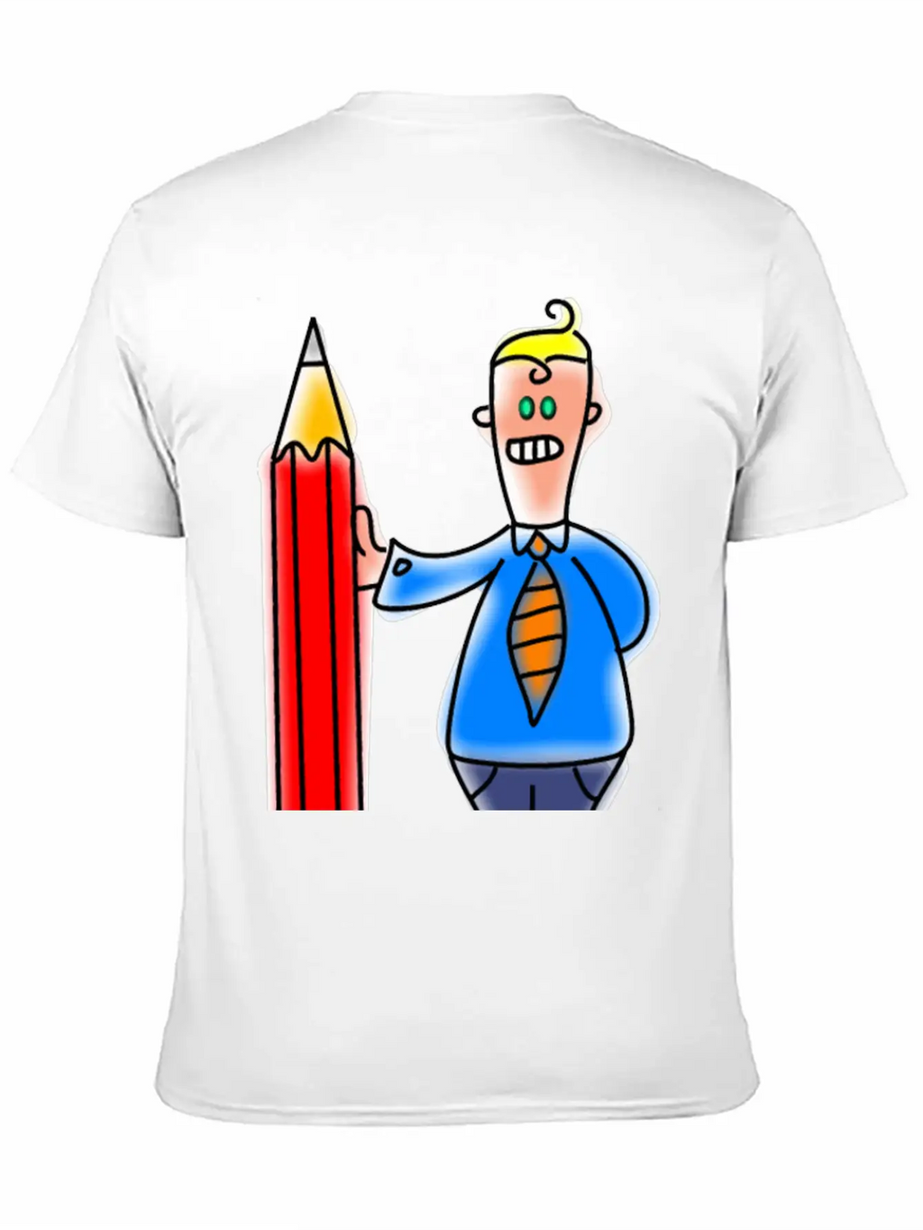 Giant Pencil Man Unisex Casual T-Shirt – Clean Design For Daily Comfort