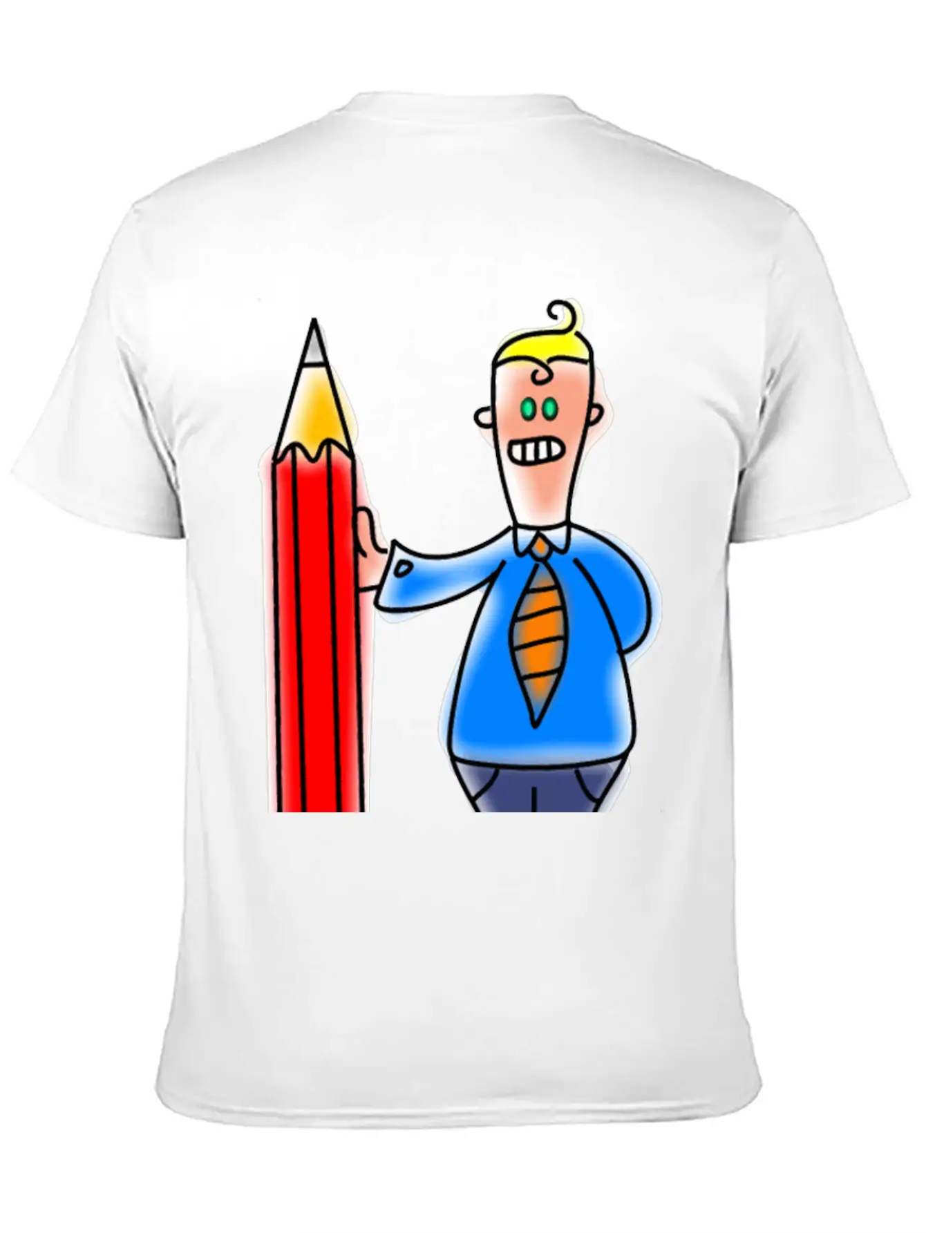Giant Pencil Man Unisex Casual T-Shirt – Clean Design For Daily Comfort