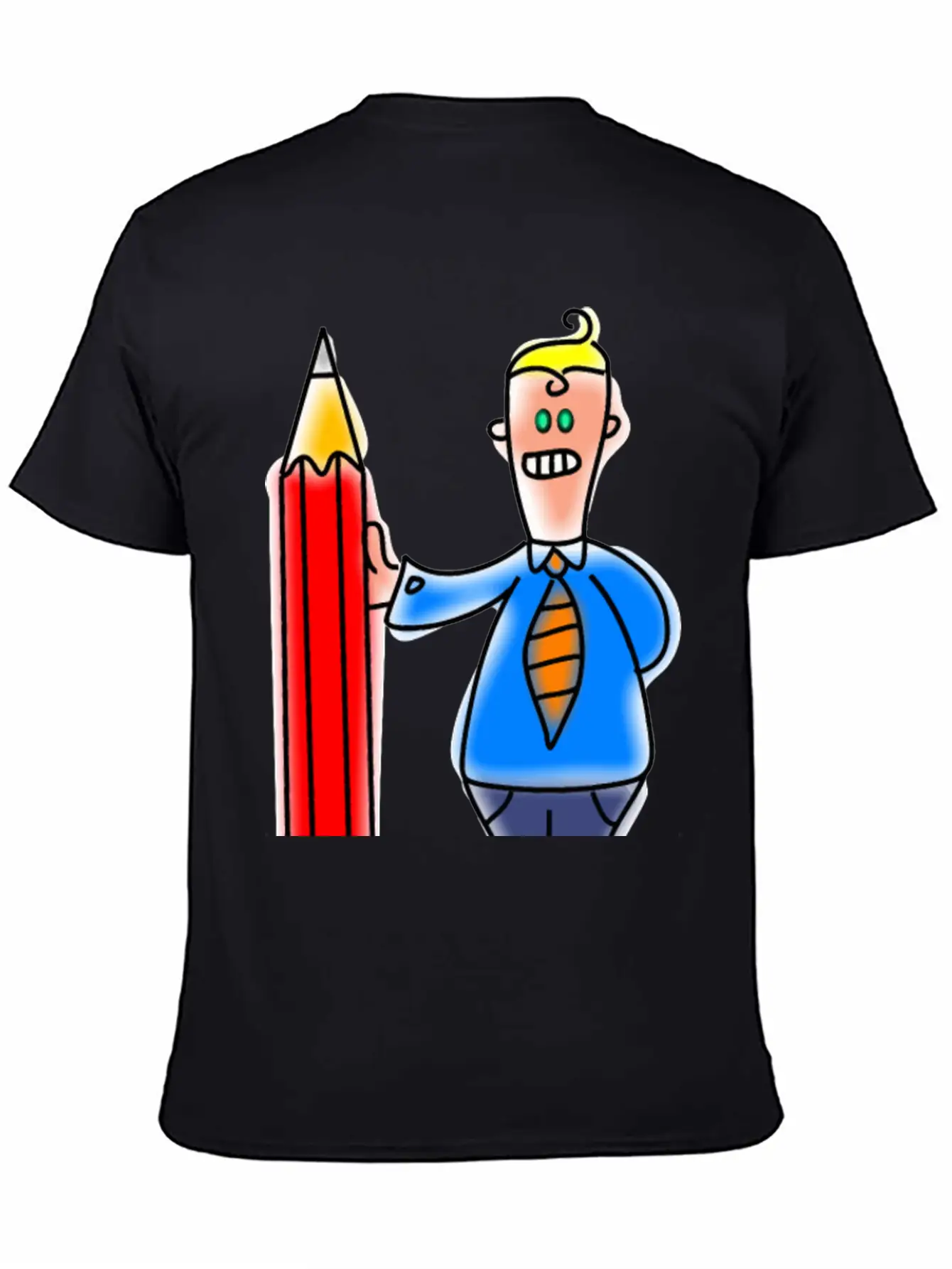 Giant Pencil Man Unisex Casual T-Shirt – Clean Design For Daily Comfort