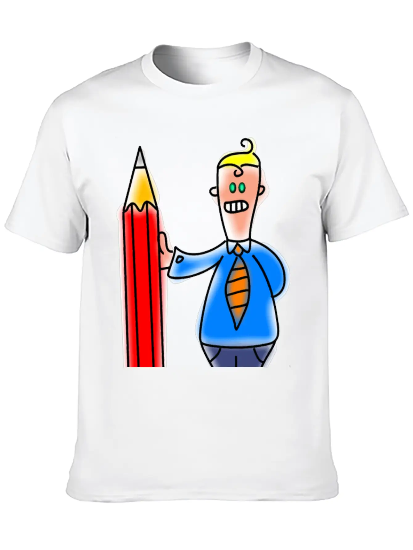 Giant Pencil Man Unisex Casual T-Shirt – Clean Design For Daily Comfort