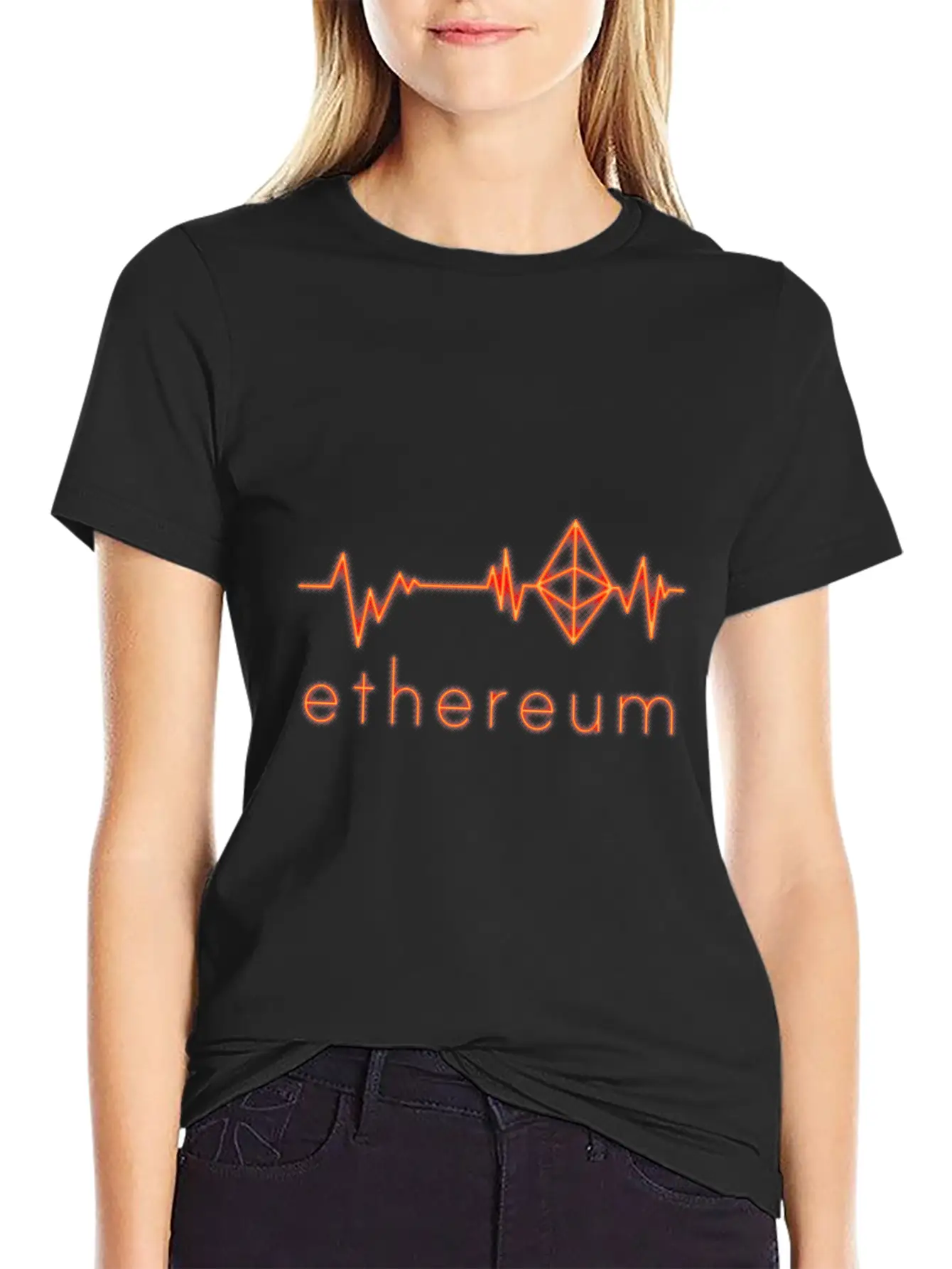 (Gift) Ethereum Heartbeat Breathable Soft Cotton T-Shirt – Timeless Casual Look