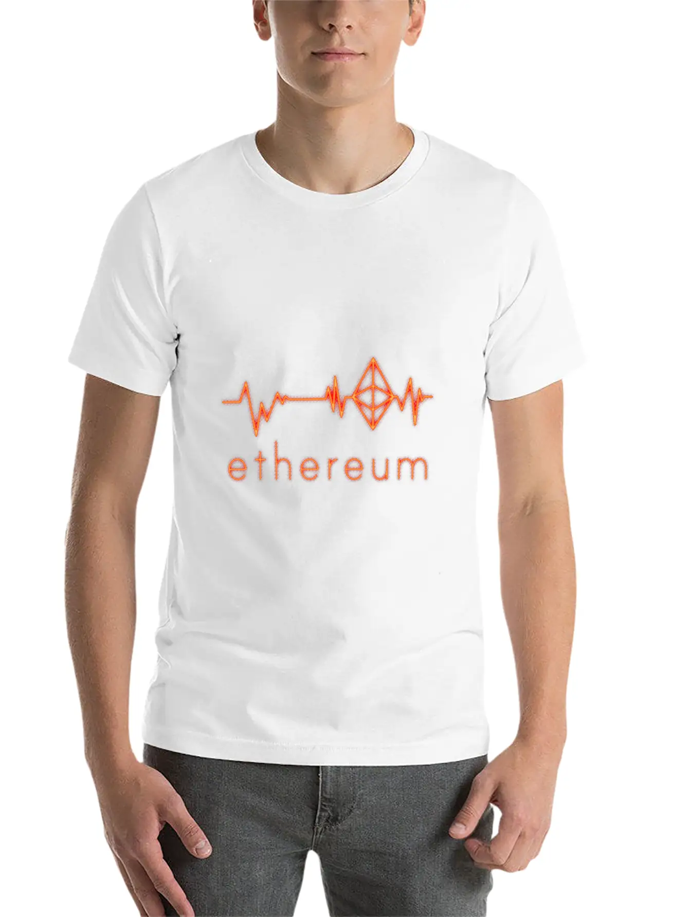 (Gift) Ethereum Heartbeat Breathable Soft Cotton T-Shirt – Timeless Casual Look