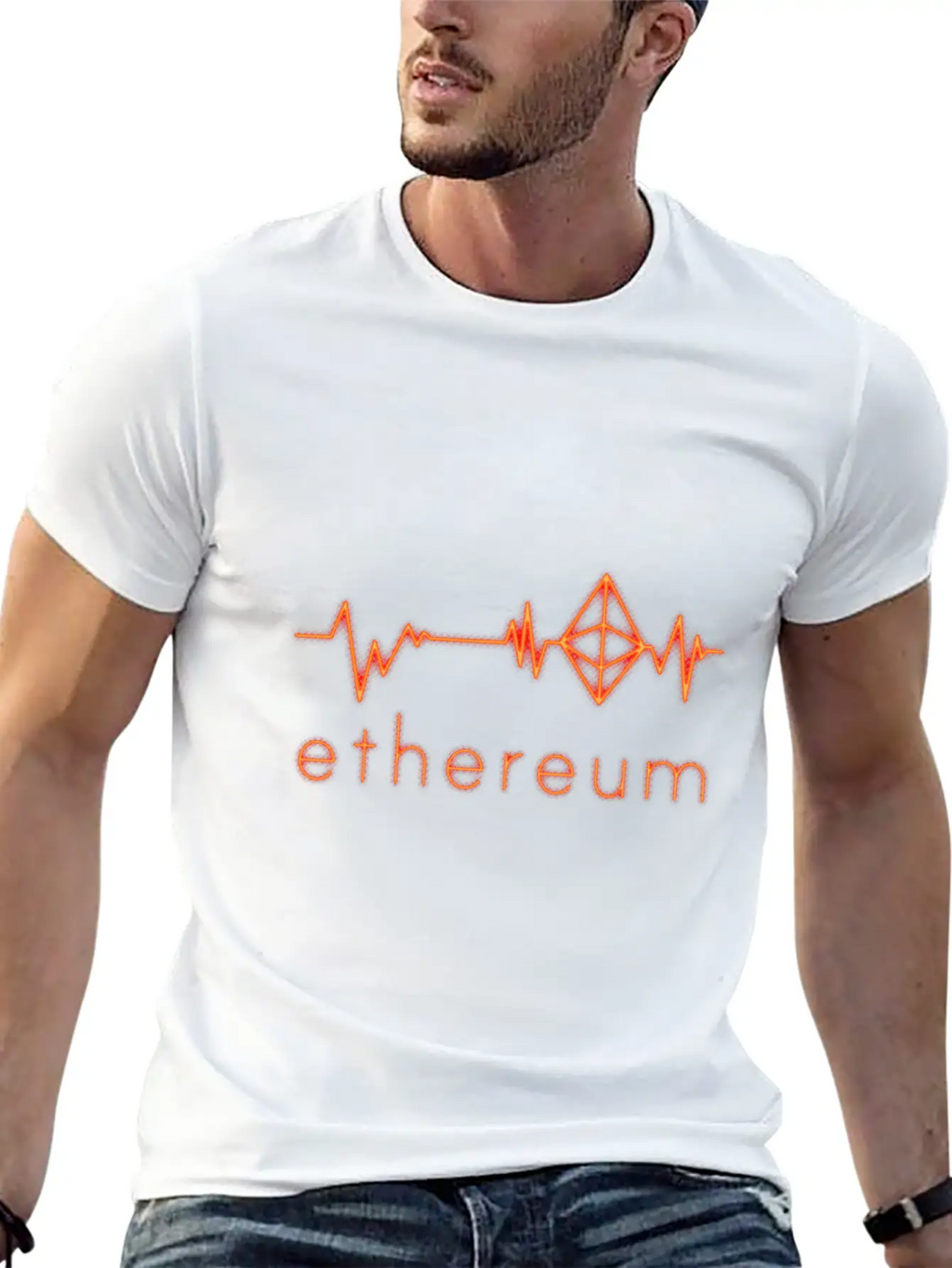 (Gift) Ethereum Heartbeat Breathable Soft Cotton T-Shirt – Timeless Casual Look