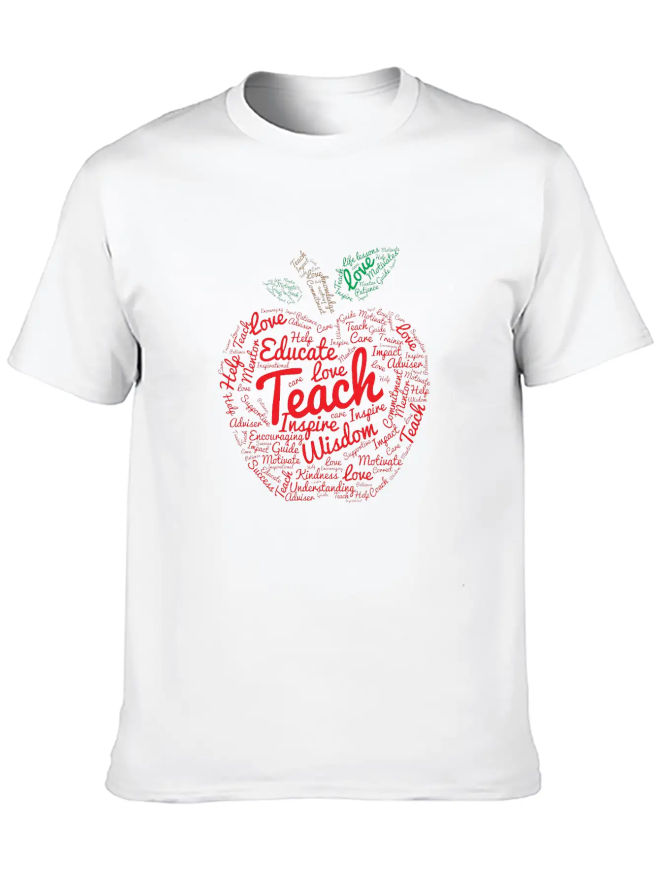 Gift For Teacher Graphic Teacher Word Cloud Essential Cotton Tee For Daily Outfits – Unisex Style