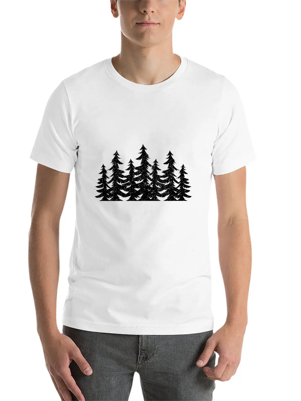 Gift Nature Planet Forest Silhouette Art Classic Fit Graphic Tee For Daily Comfort – Unisex Cotton Shirt