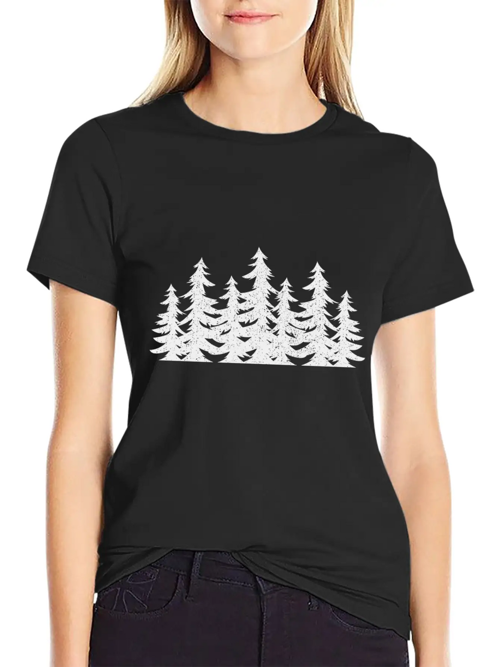 Gift Nature Planet Forest Silhouette Art Classic Fit Graphic Tee For Daily Comfort – Unisex Cotton Shirt