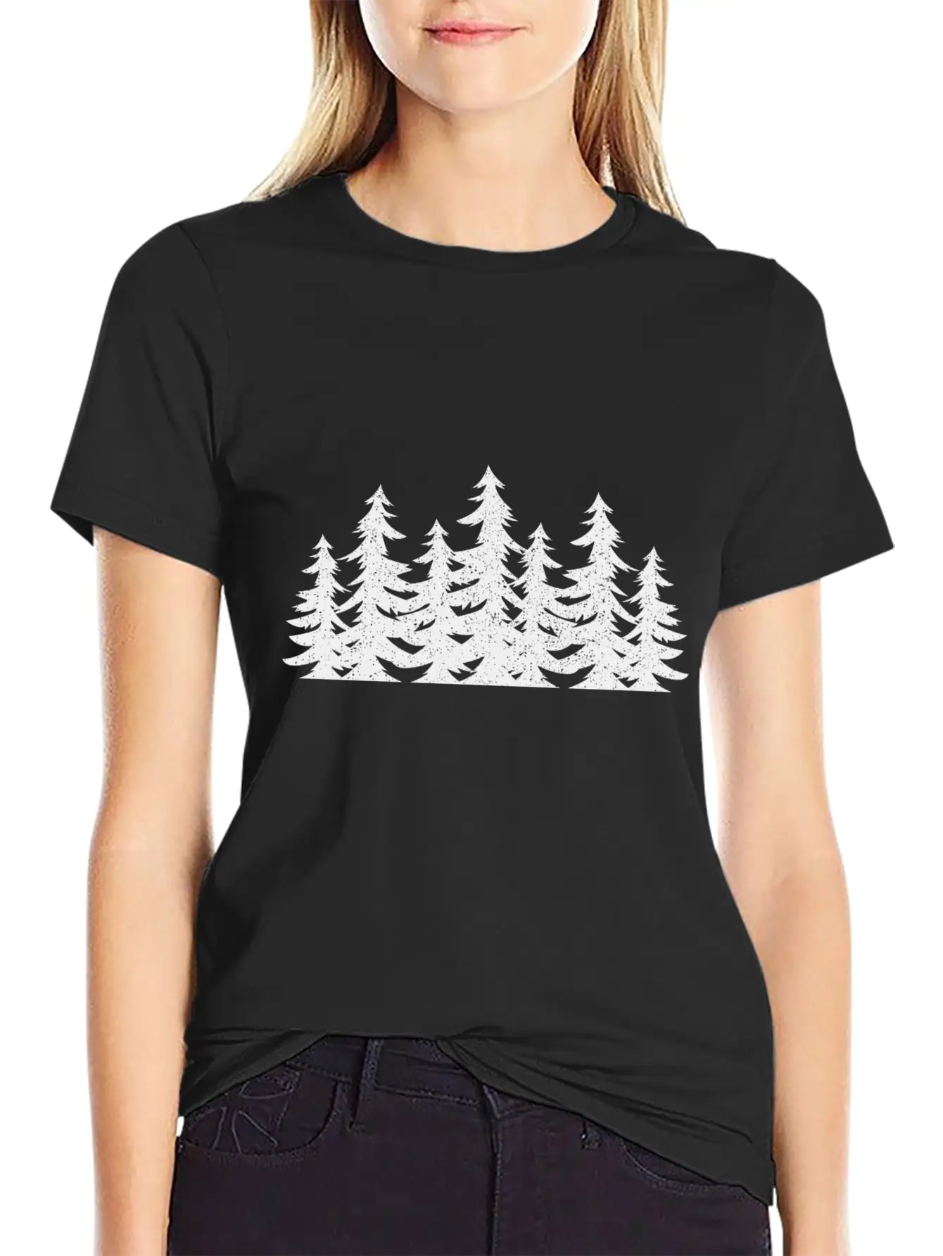 Gift Nature Planet Forest Silhouette Art Classic Fit Graphic Tee For Daily Comfort – Unisex Cotton Shirt