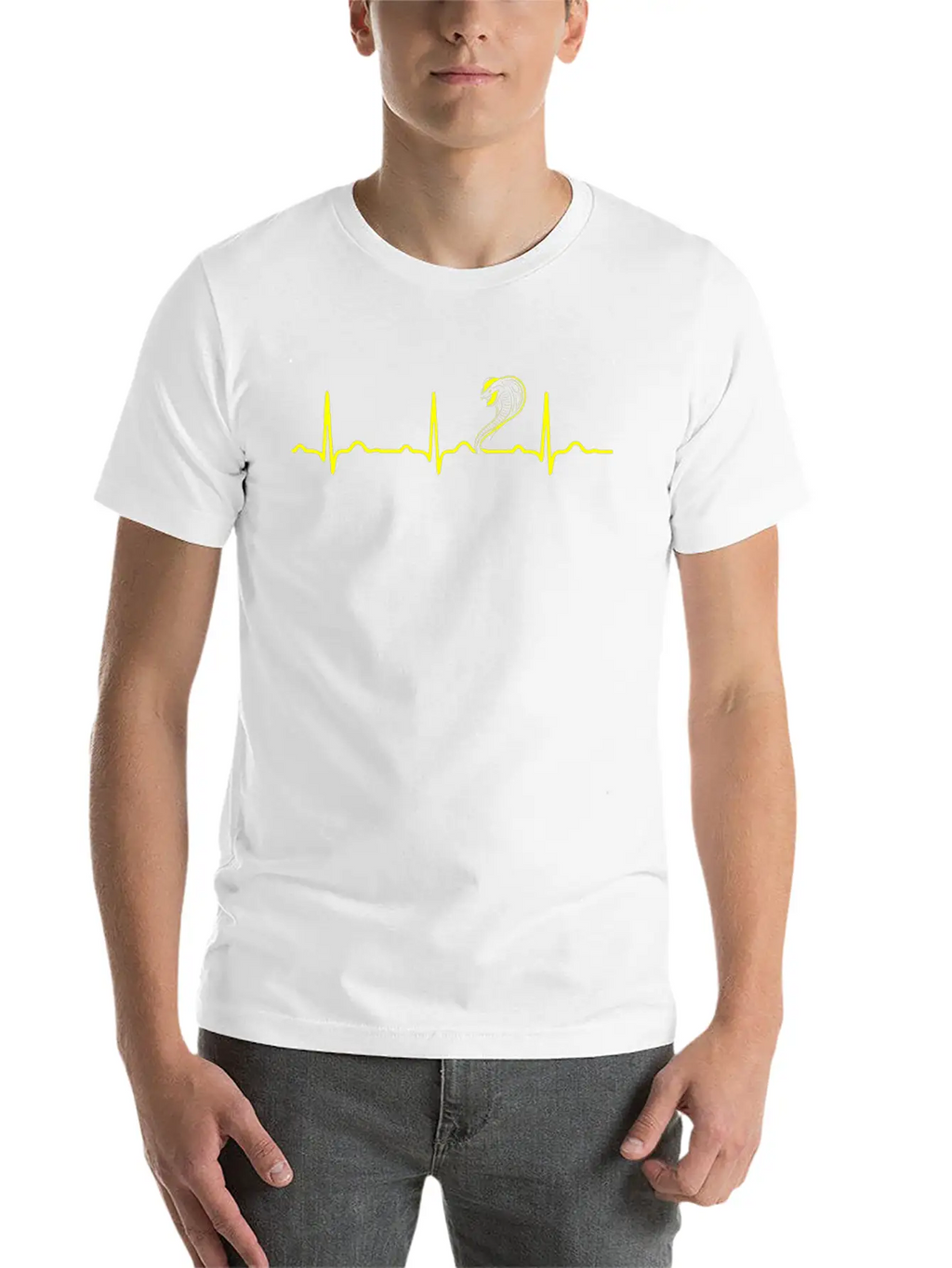GIFT - SNAKE HEAD COBRA YELLOW Essential Cotton Tee For Daily Outfits – Unisex Style