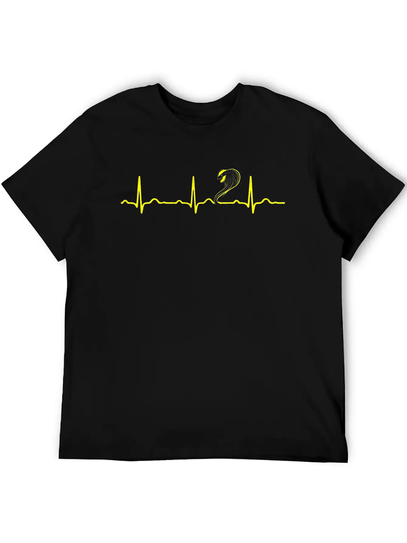 GIFT - SNAKE HEAD COBRA YELLOW Essential Cotton Tee For Daily Outfits – Unisex Style