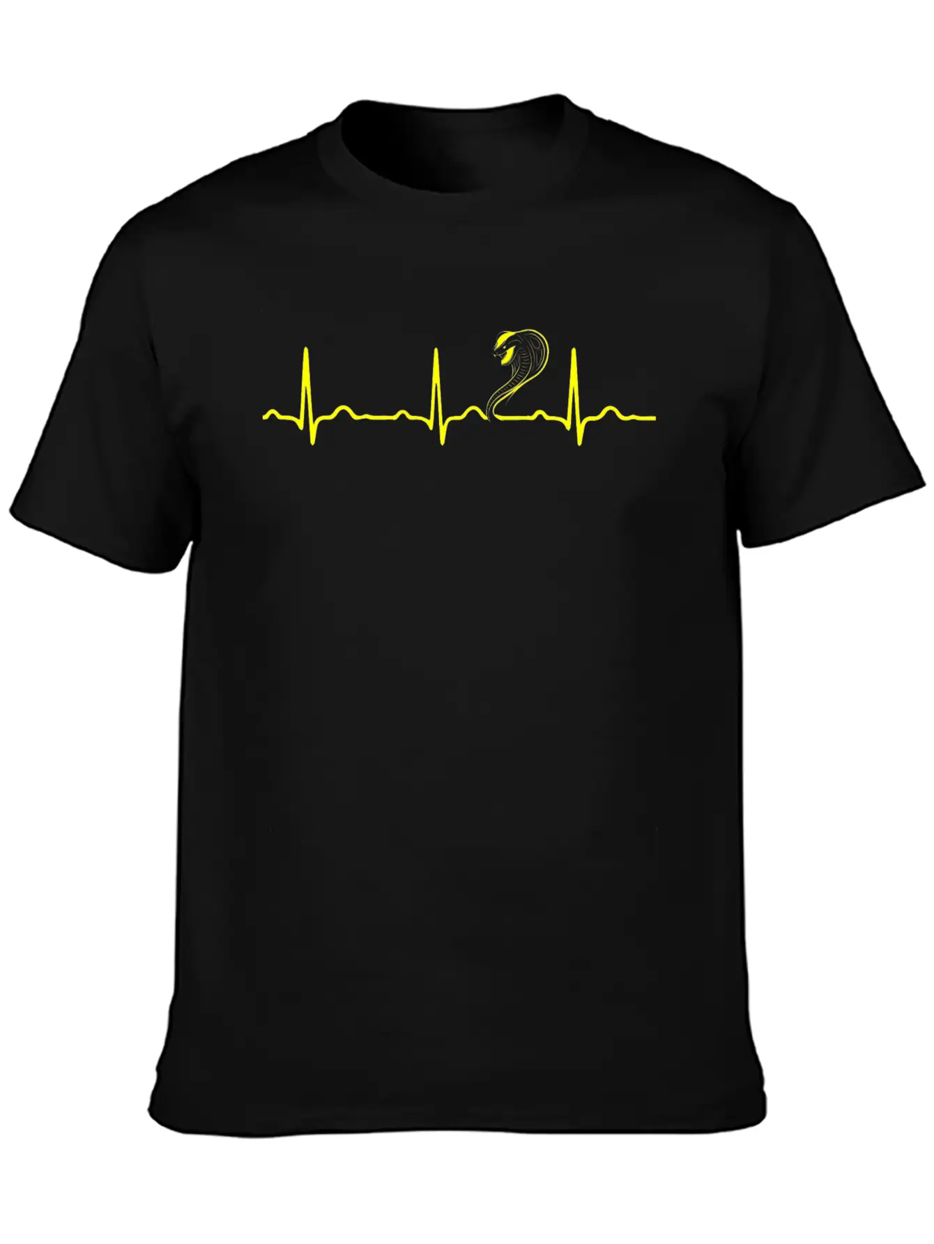 GIFT - SNAKE HEAD COBRA YELLOW Essential Cotton Tee For Daily Outfits – Unisex Style
