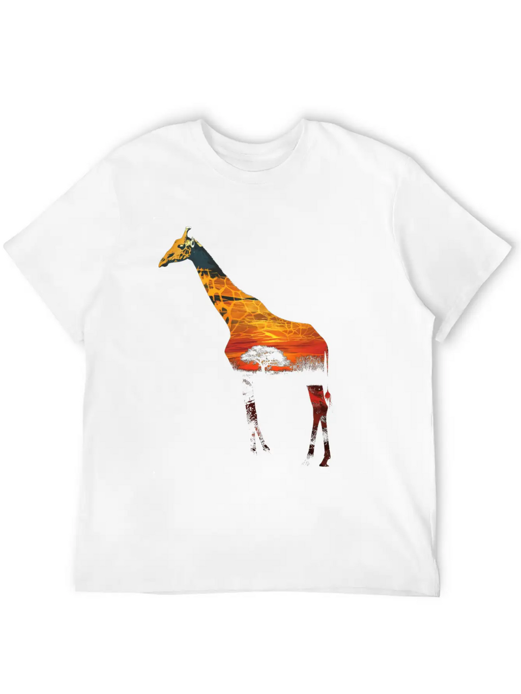 Giraffe African Savannah Unisex Casual T-Shirt – Clean Design For Daily Comfort