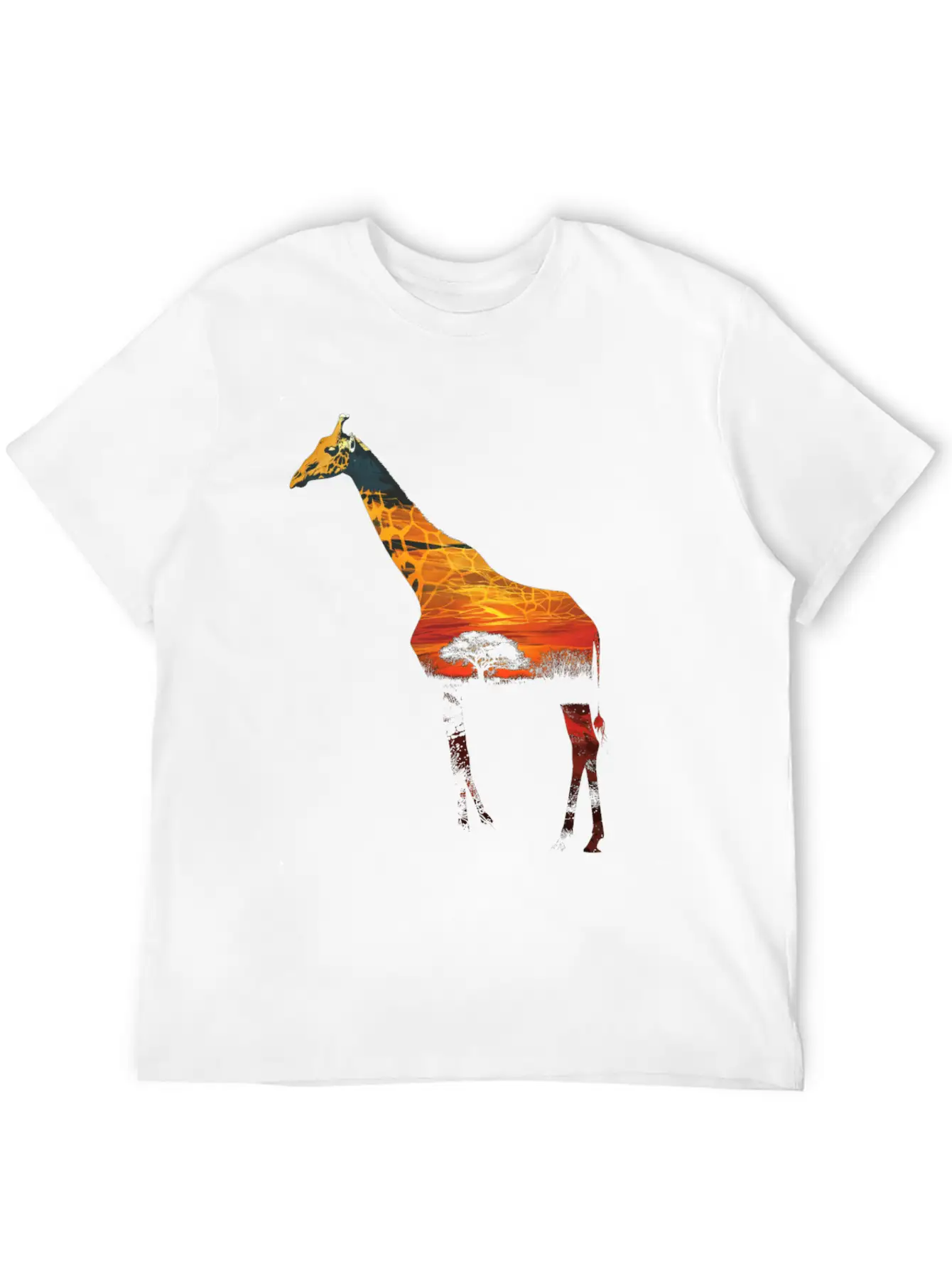 Giraffe African Savannah Unisex Casual T-Shirt – Clean Design For Daily Comfort