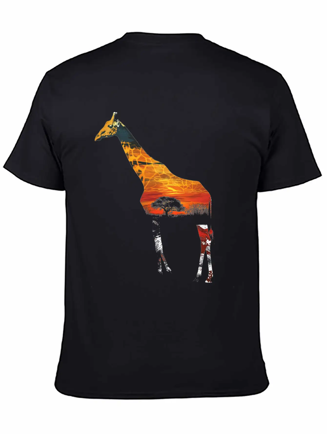 Giraffe African Savannah Unisex Casual T-Shirt – Clean Design For Daily Comfort