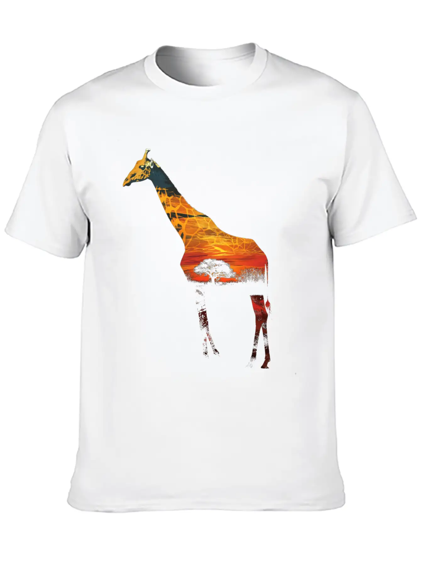 Giraffe African Savannah Unisex Casual T-Shirt – Clean Design For Daily Comfort