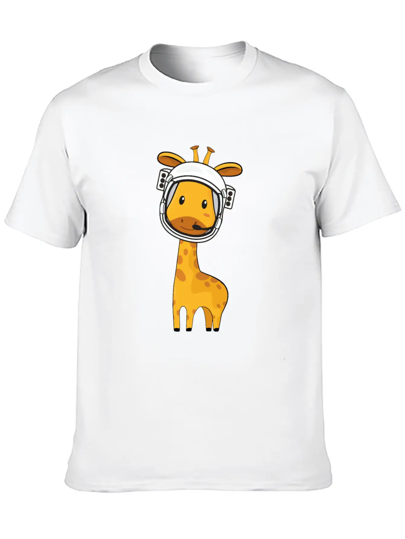 Giraffe Astronaut Unisex Casual T-Shirt – Clean Design For Daily Comfort