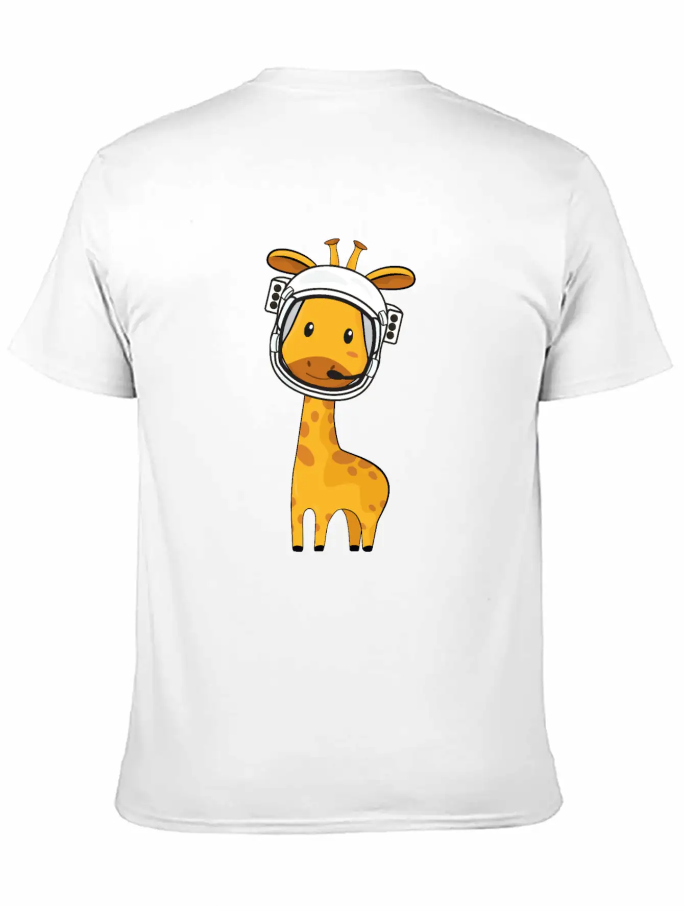 Giraffe Astronaut Unisex Casual T-Shirt – Clean Design For Daily Comfort