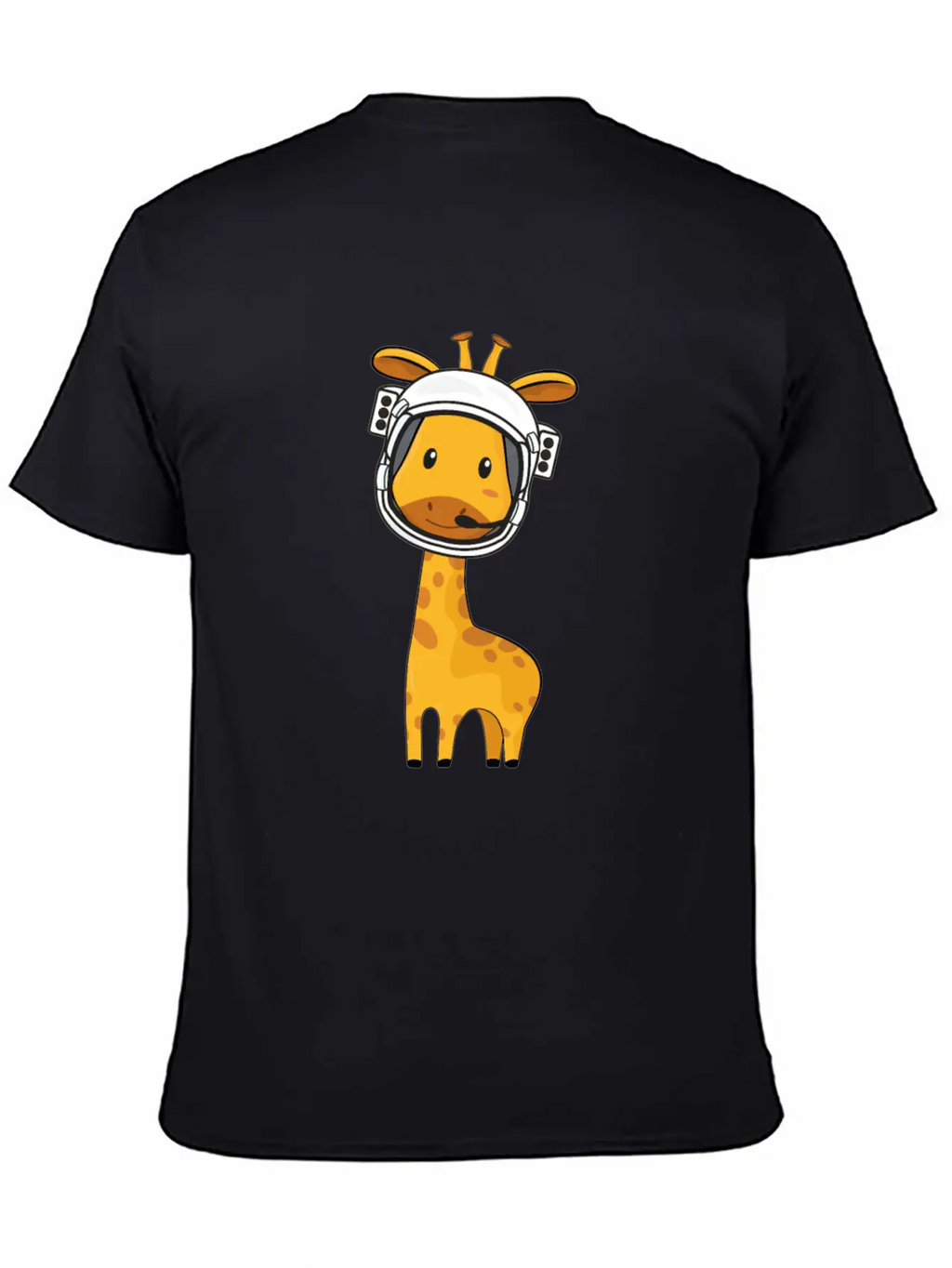 Giraffe Astronaut Unisex Casual T-Shirt – Clean Design For Daily Comfort