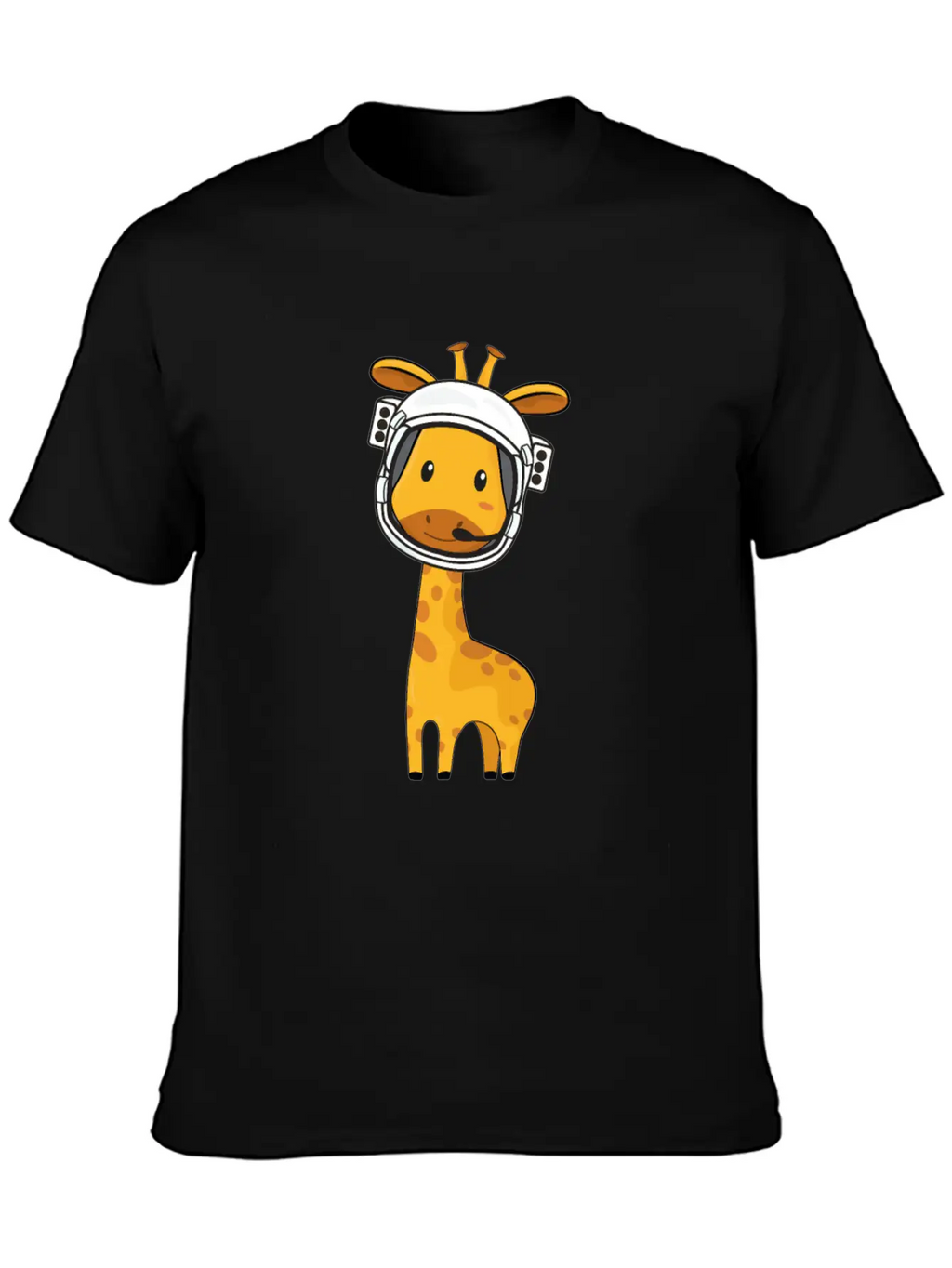 Giraffe Astronaut Unisex Casual T-Shirt – Clean Design For Daily Comfort