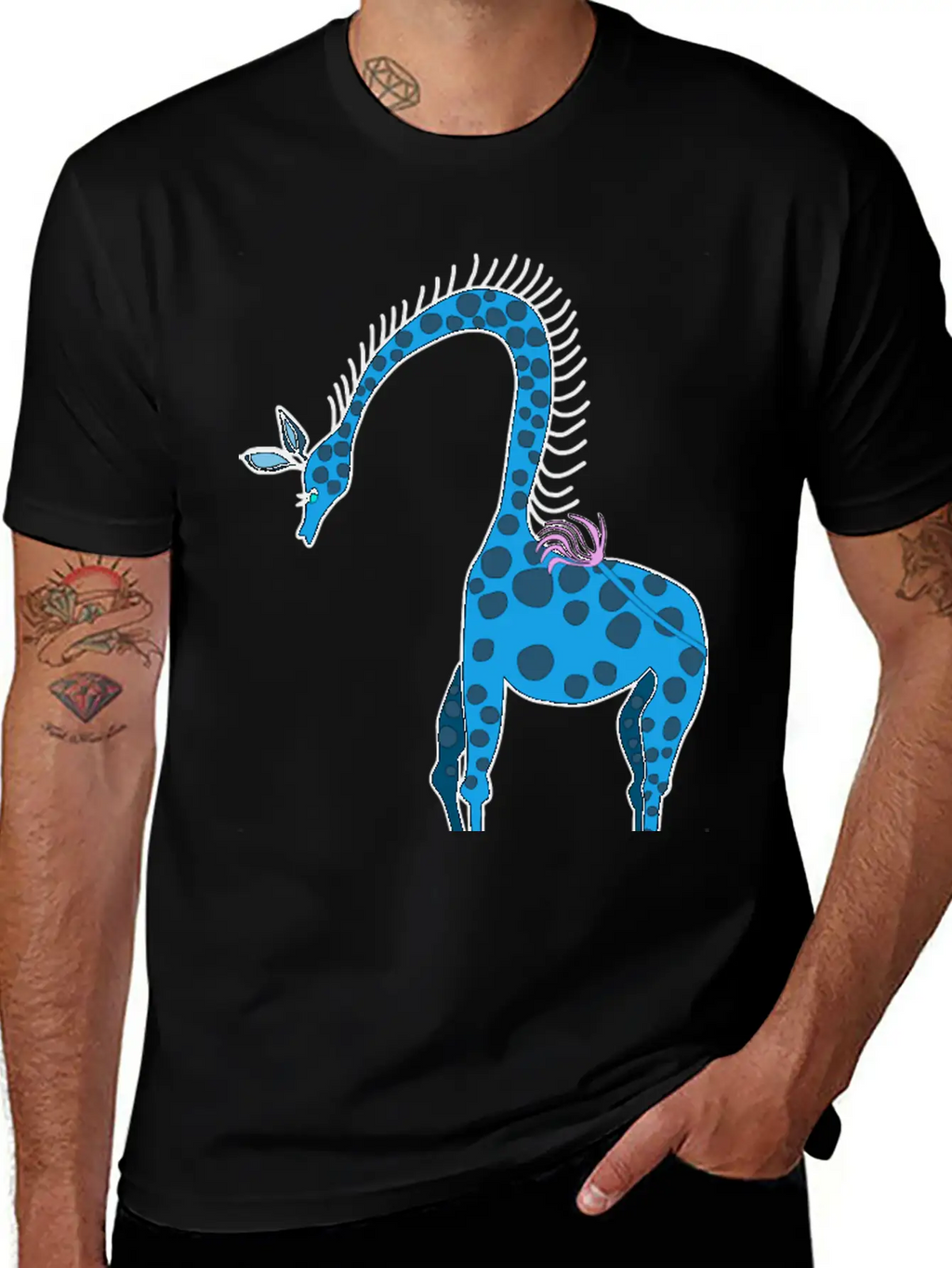 Giraffe Breathable Soft Cotton T-Shirt – Timeless Casual Look