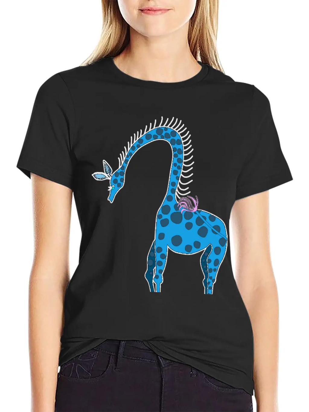 Giraffe Breathable Soft Cotton T-Shirt – Timeless Casual Look