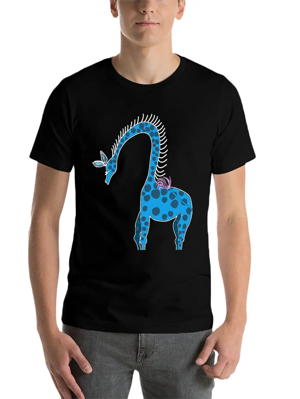Giraffe Breathable Soft Cotton T-Shirt – Timeless Casual Look