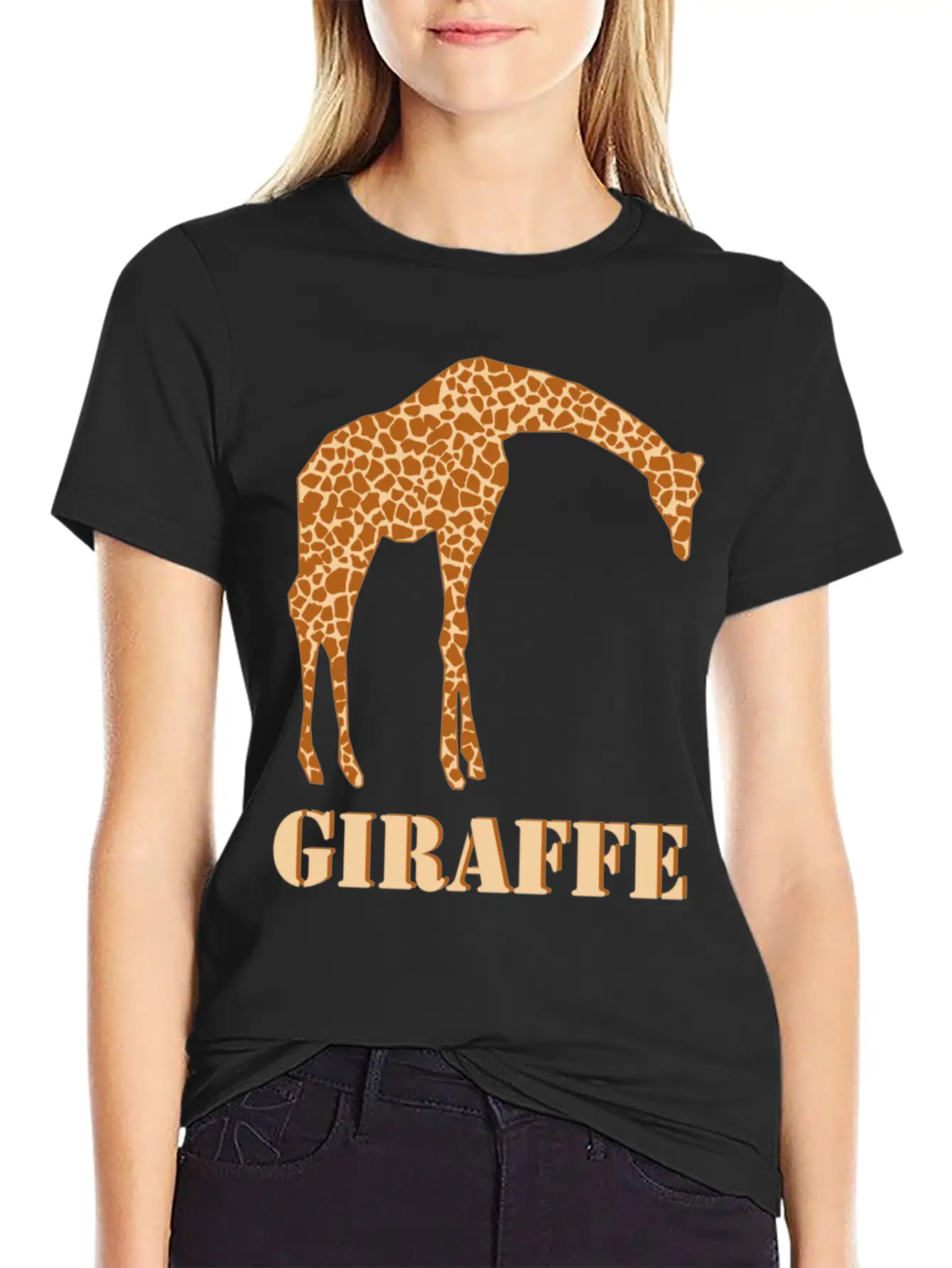 Giraffe Casual Graphic T-Shirt – Simple And Comfortable Daily Wear