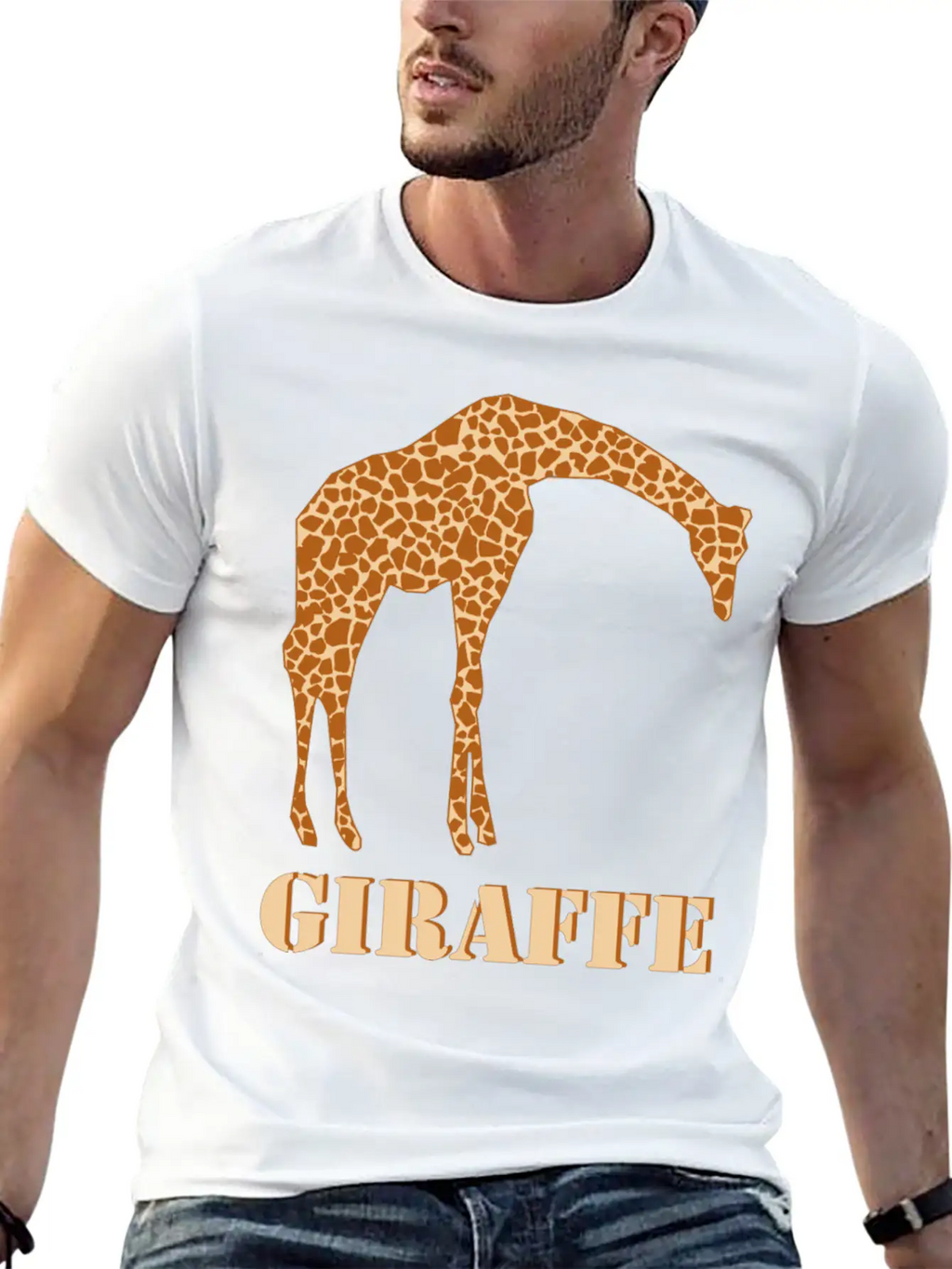 Giraffe Casual Graphic T-Shirt – Simple And Comfortable Daily Wear