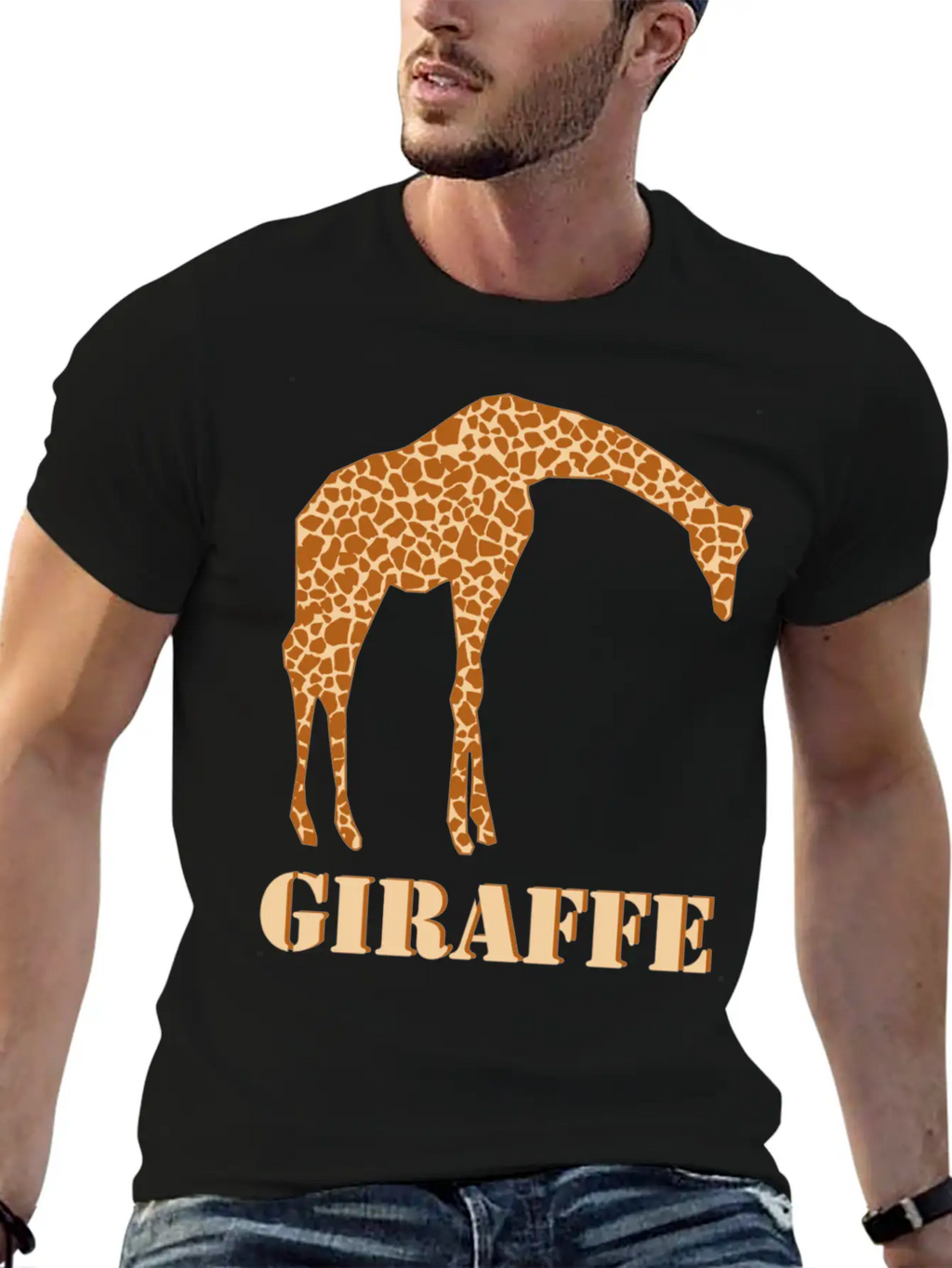 Giraffe Casual Graphic T-Shirt – Simple And Comfortable Daily Wear