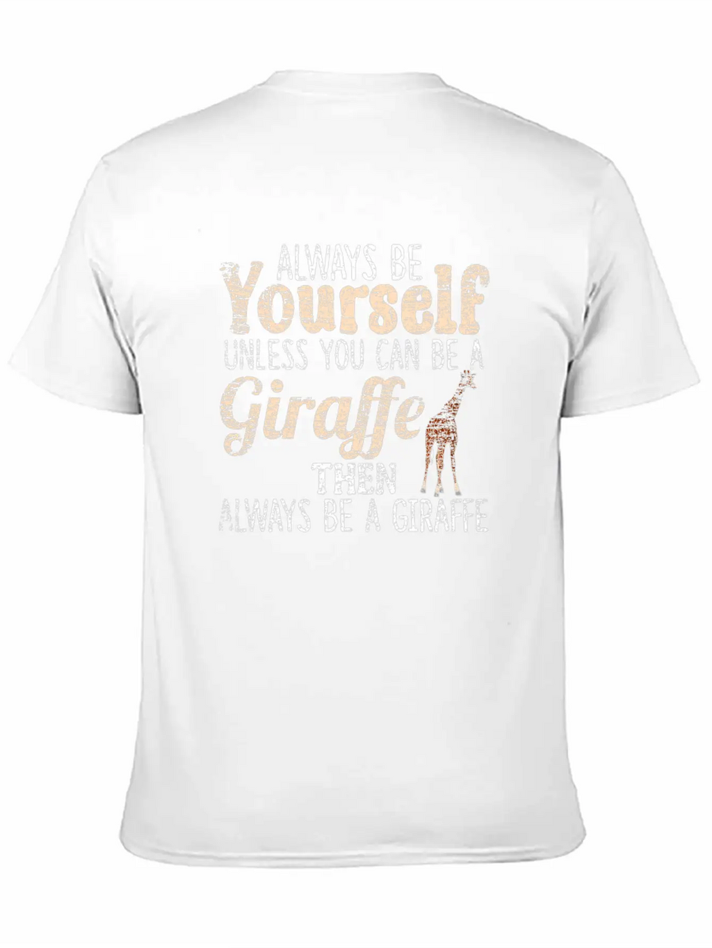 Giraffe Essential Cotton Tee For Daily Outfits – Unisex Style