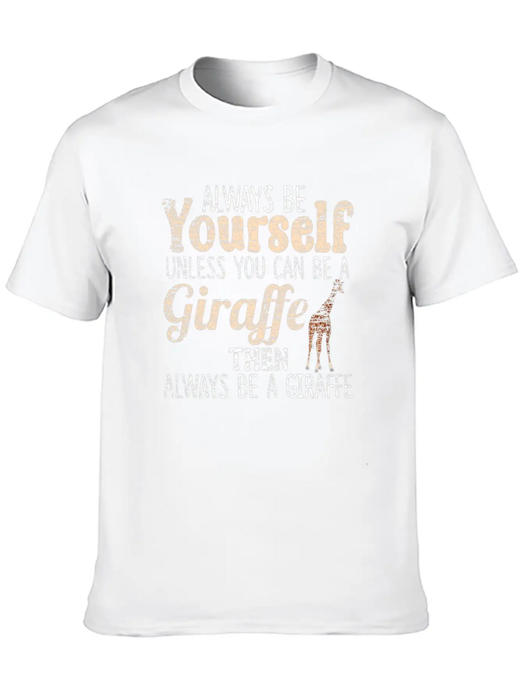 Giraffe Essential Cotton Tee For Daily Outfits – Unisex Style