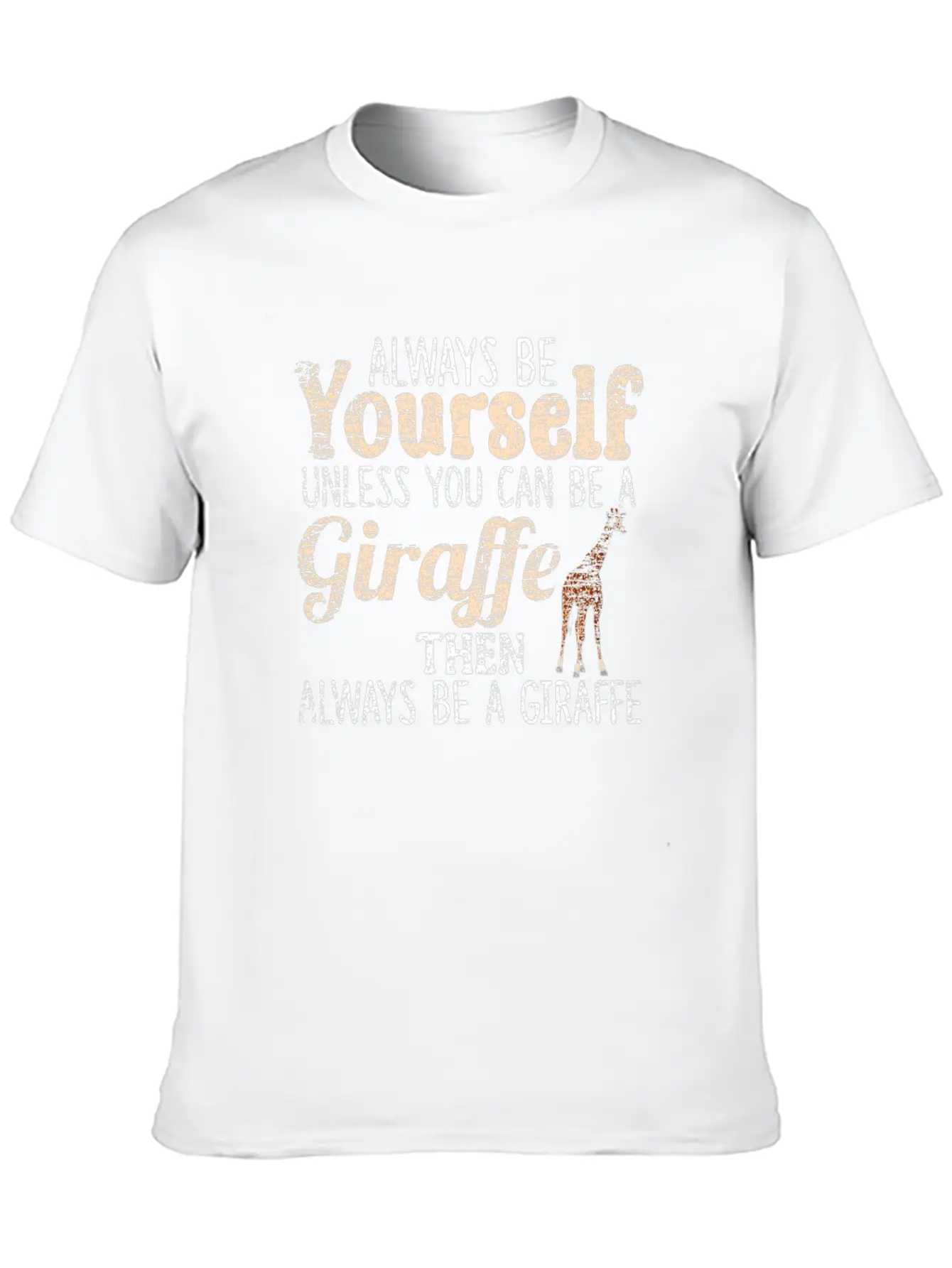 Giraffe Essential Cotton Tee For Daily Outfits – Unisex Style
