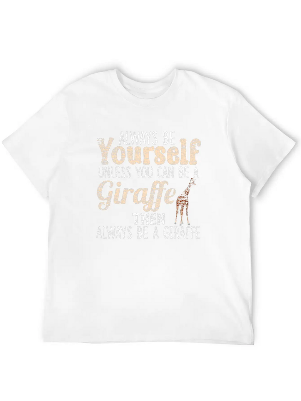 Giraffe Essential Cotton Tee For Daily Outfits – Unisex Style